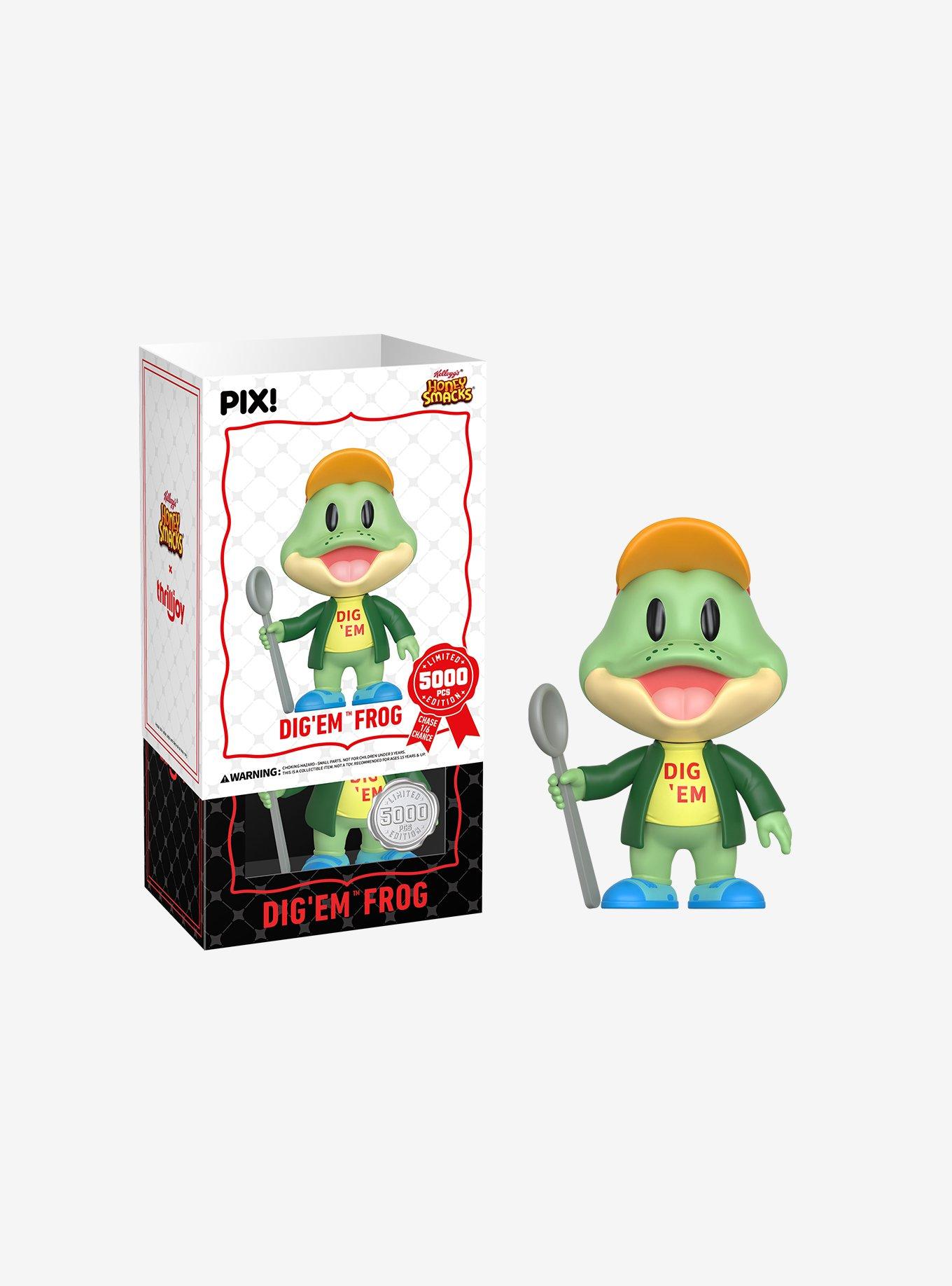 Thrilljoy Kellogg's Honey Smacks Pix! Dig 'Em Frog Collectible Figure, , hi-res
