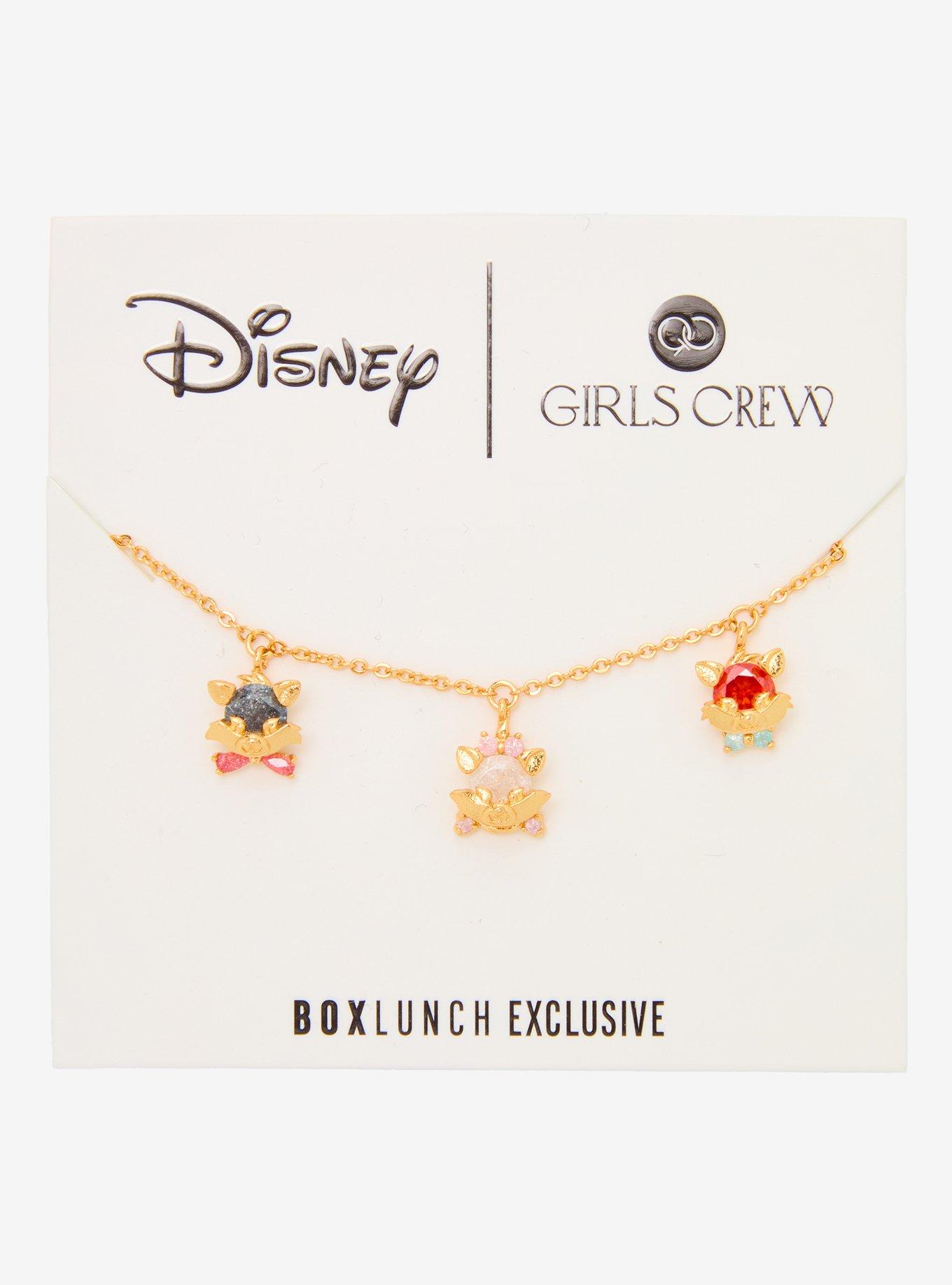 Girls Crew Disney The Aristocats Kittens Charm Necklacke - BoxLunch Exclusive, , hi-res