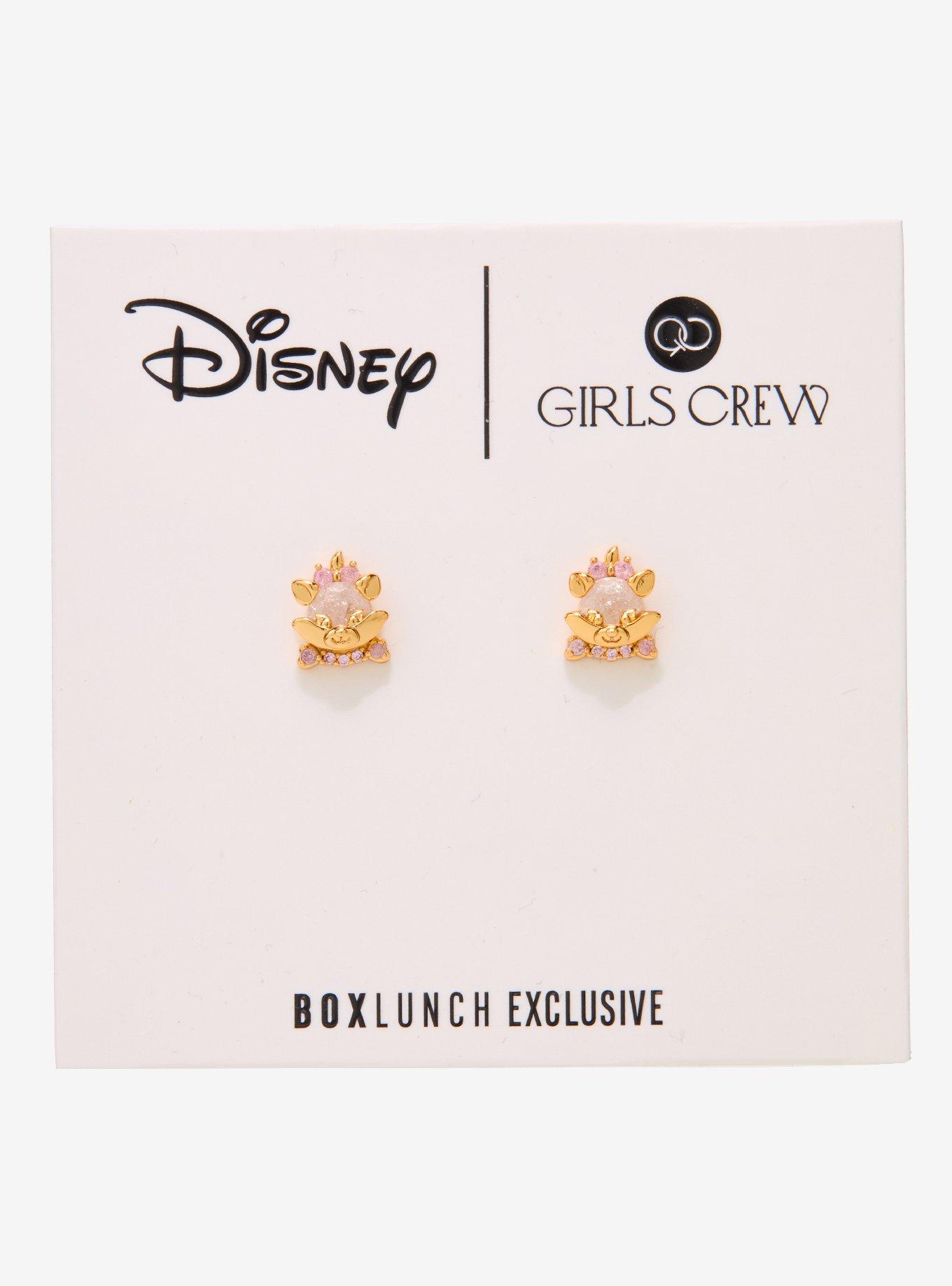 Girls Crew Disney The Aristocats Marie Stud Earrings - BoxLunch Exclusive, , hi-res