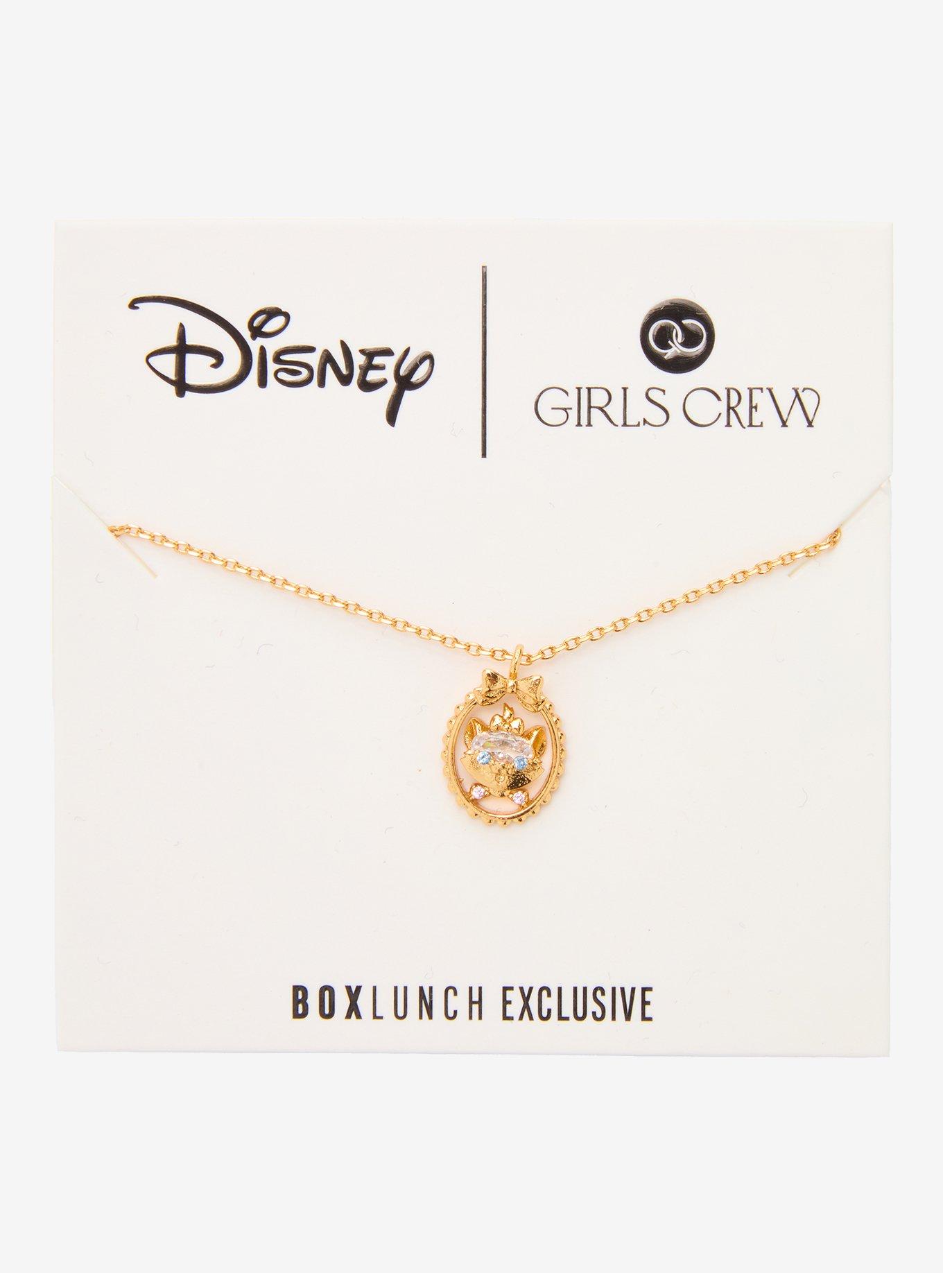 Girls Crew Disney The Aristocats Marie Portrait Necklace - BoxLunch Exclusive, , hi-res