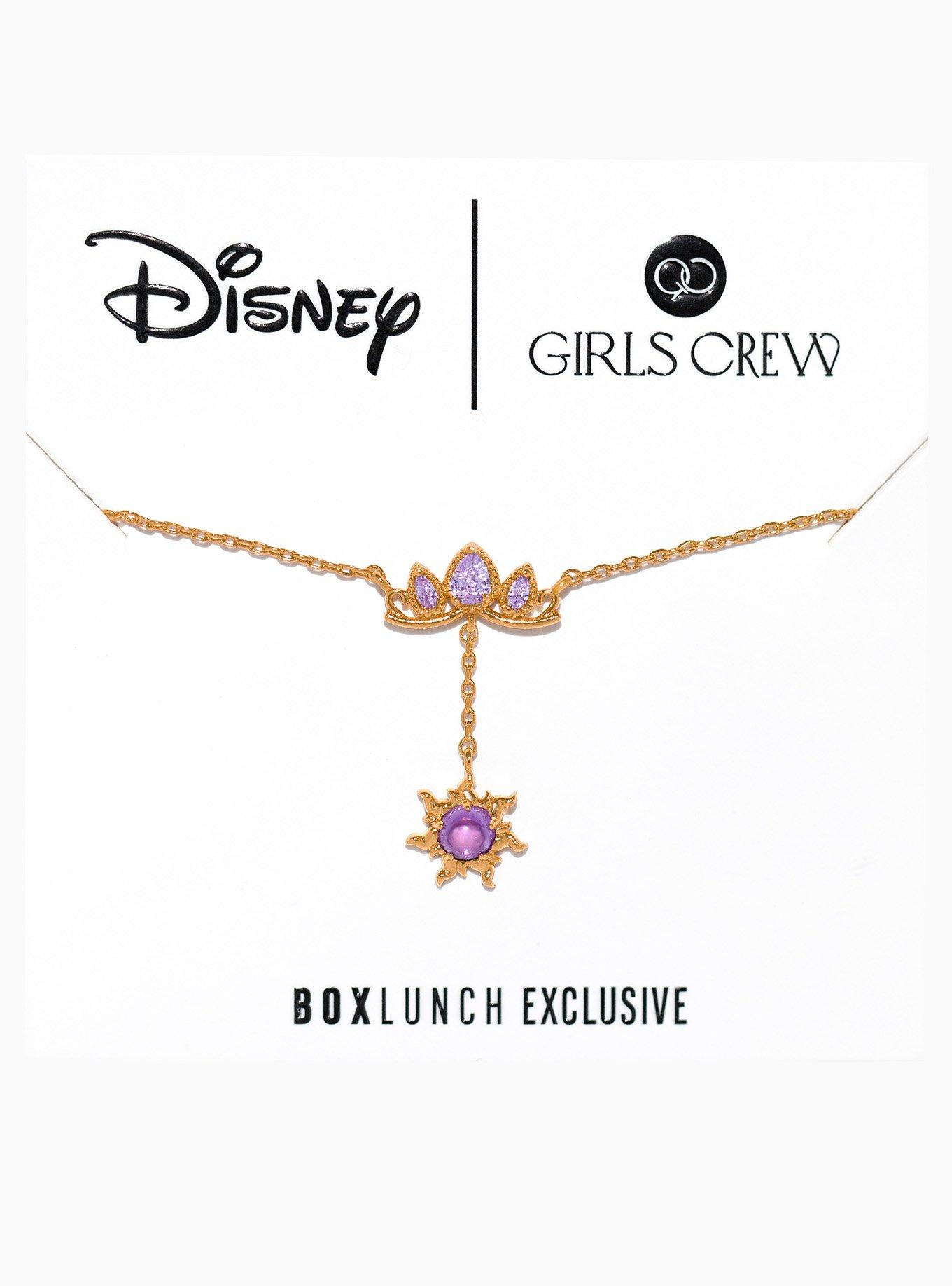 Girls Crew Disney Tangled Rapunzel's Crown Drop Charm Necklace - BoxLunch Exclusive