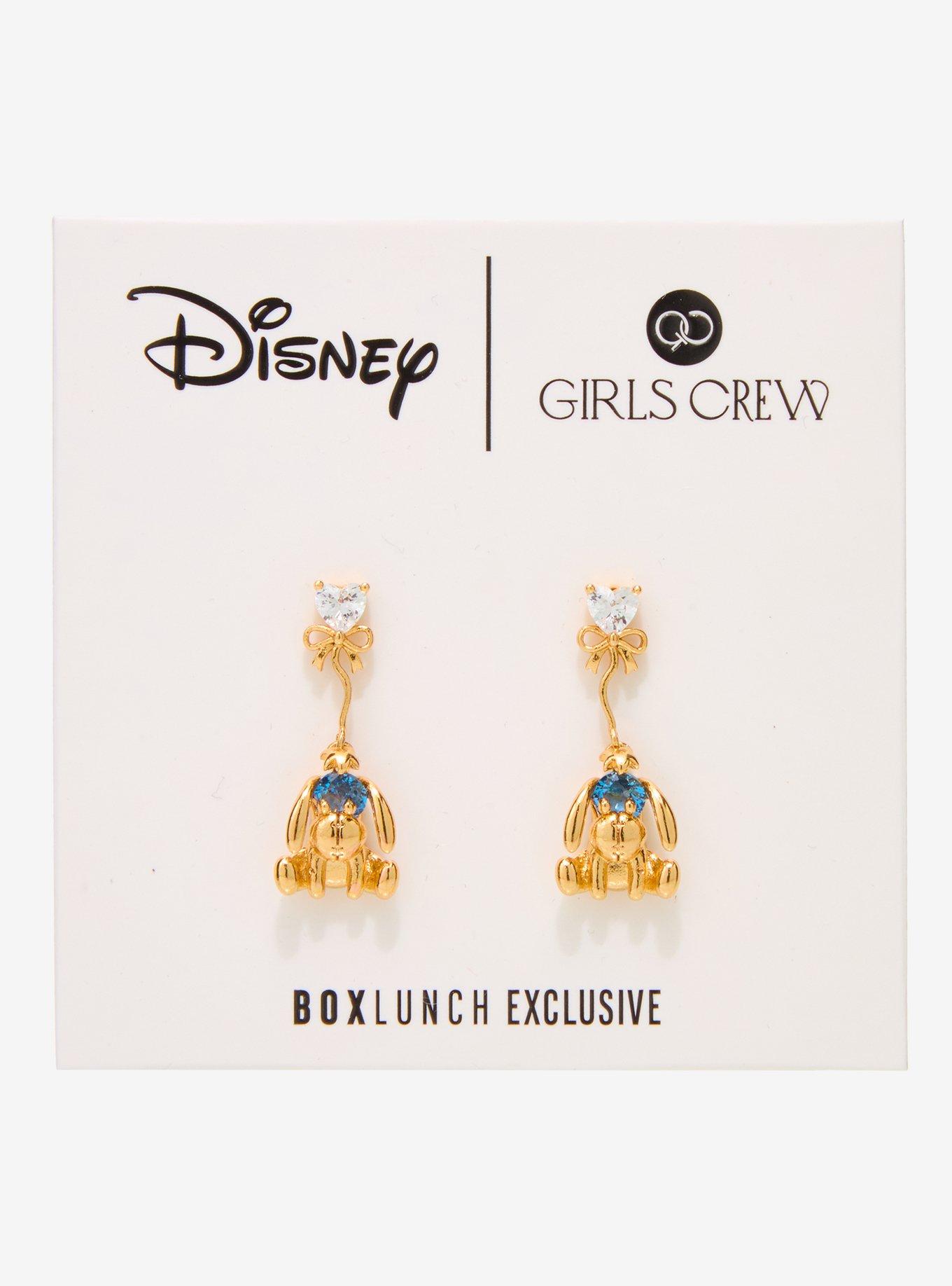 Girls Crew Disney Winnie the Pooh Eeyore Charm Stud Earrings - BoxLunch Exclusive, , hi-res