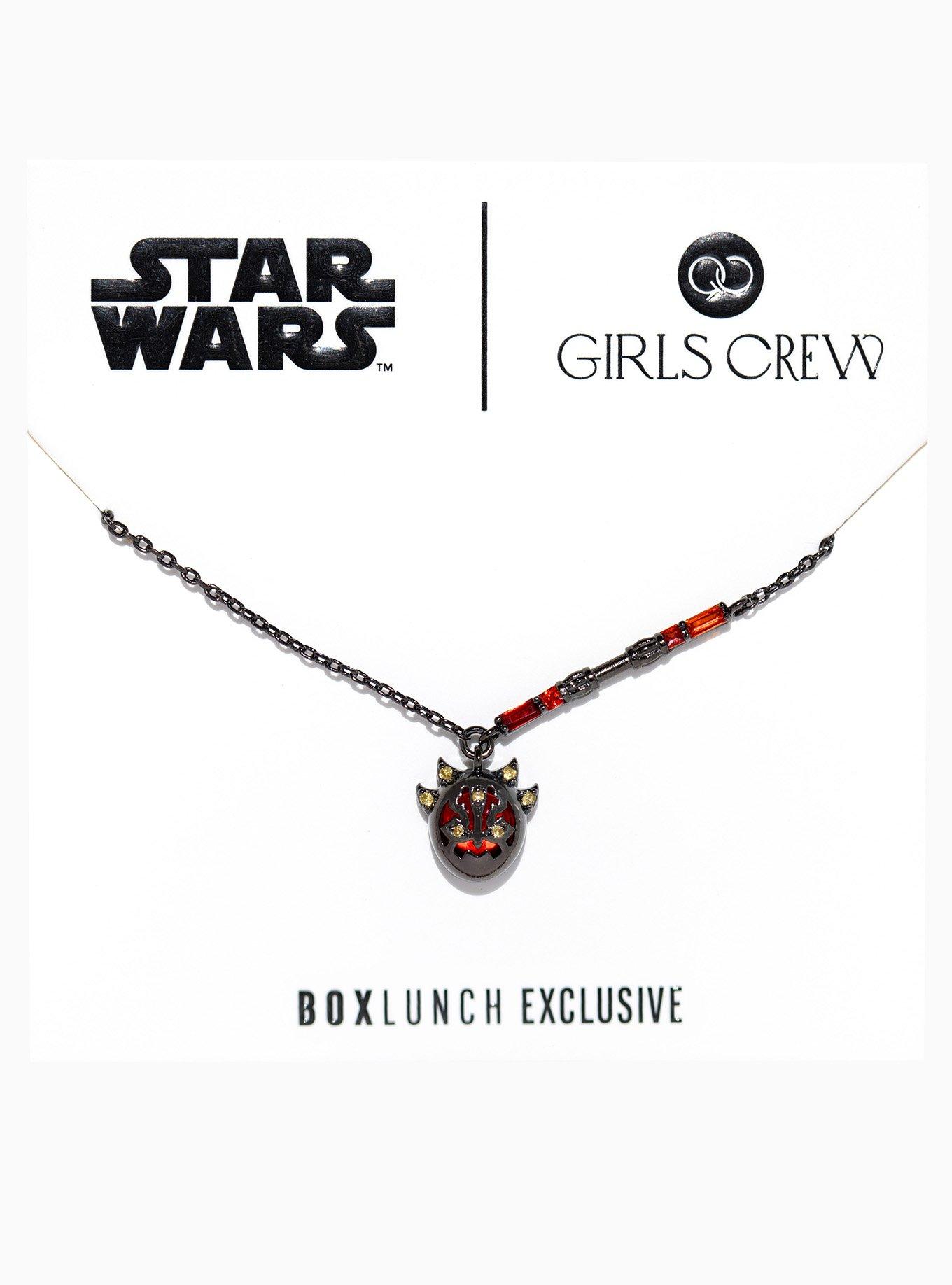 Girls Crew Star Wars Darth Maul Charm Necklace - BoxLunch Exclusive, , hi-res