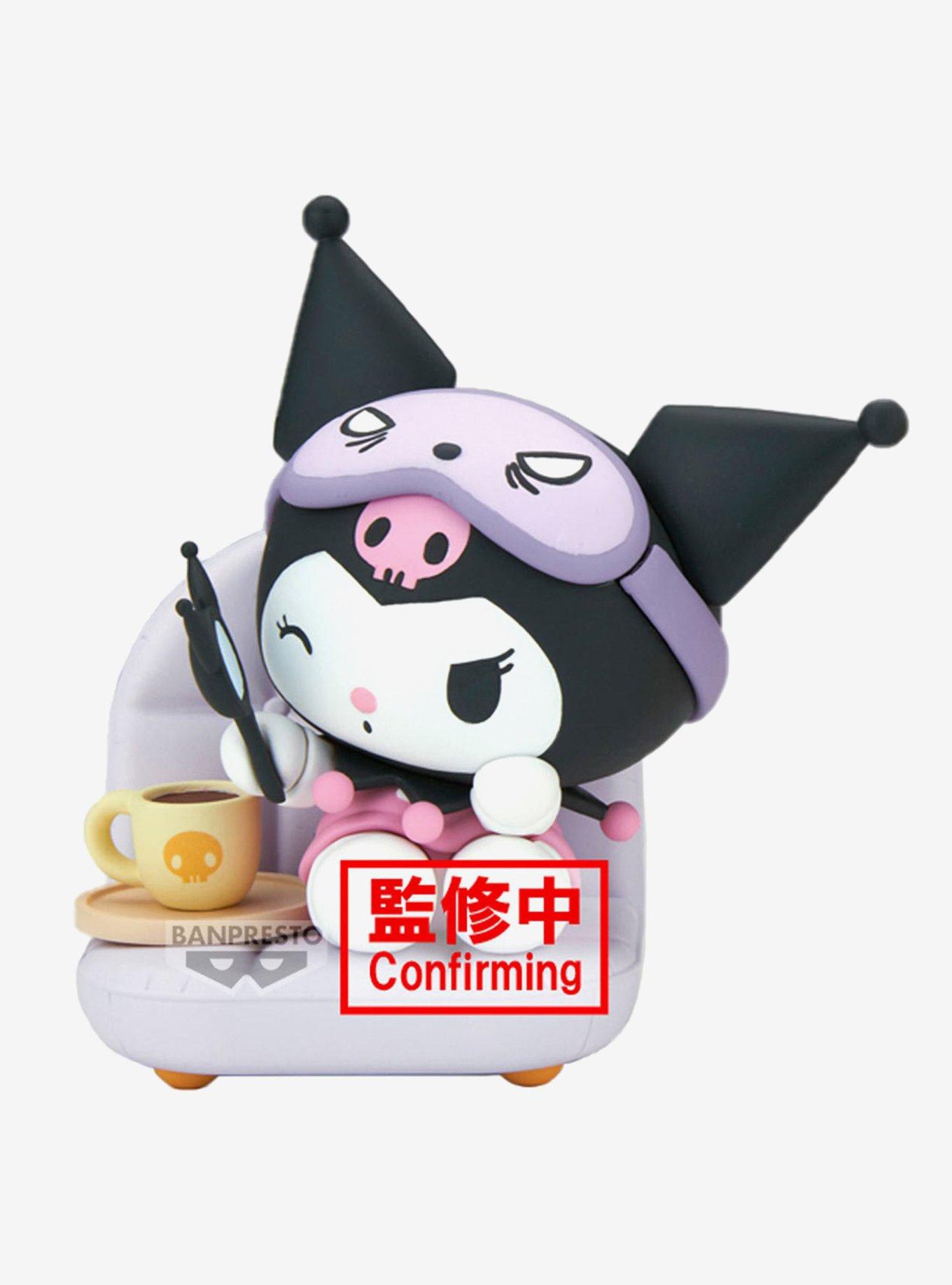 Bandai Namco Sanrio Nakayoshi Memories Relaxing Time at Home Kuromi Figure, , hi-res