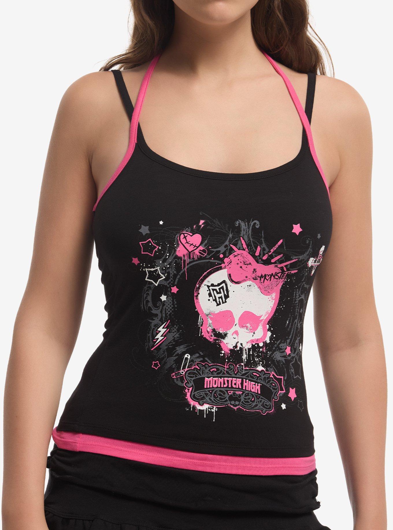 HOTEI MONSTER DRIVE PARTY!! タンクトップ サイズS Monster High Skullette Graffiti Cami | Hot Topic