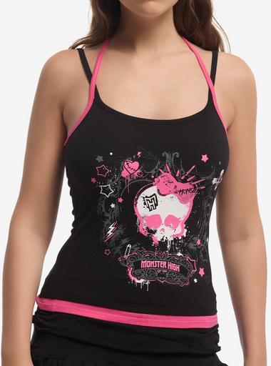 HOTEI MONSTER DRIVE PARTY!! タンクトップ サイズS Monster High Skullette Graffiti Cami | Hot Topic