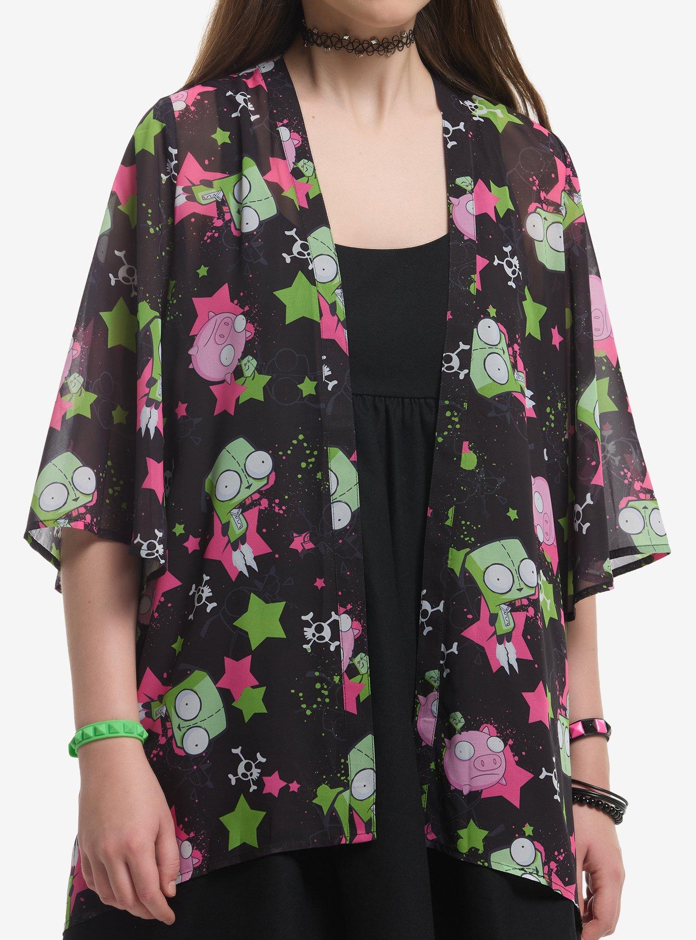 Invader Zim GIR Stars Girls Duster, , hi-res