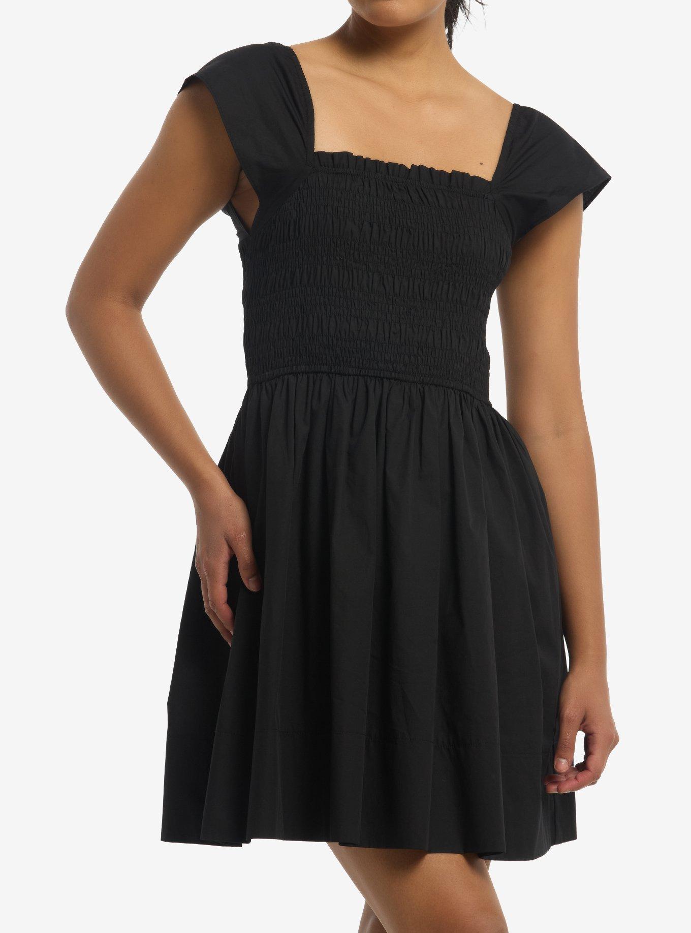 Black Smock Mini Dress | Hot Topic