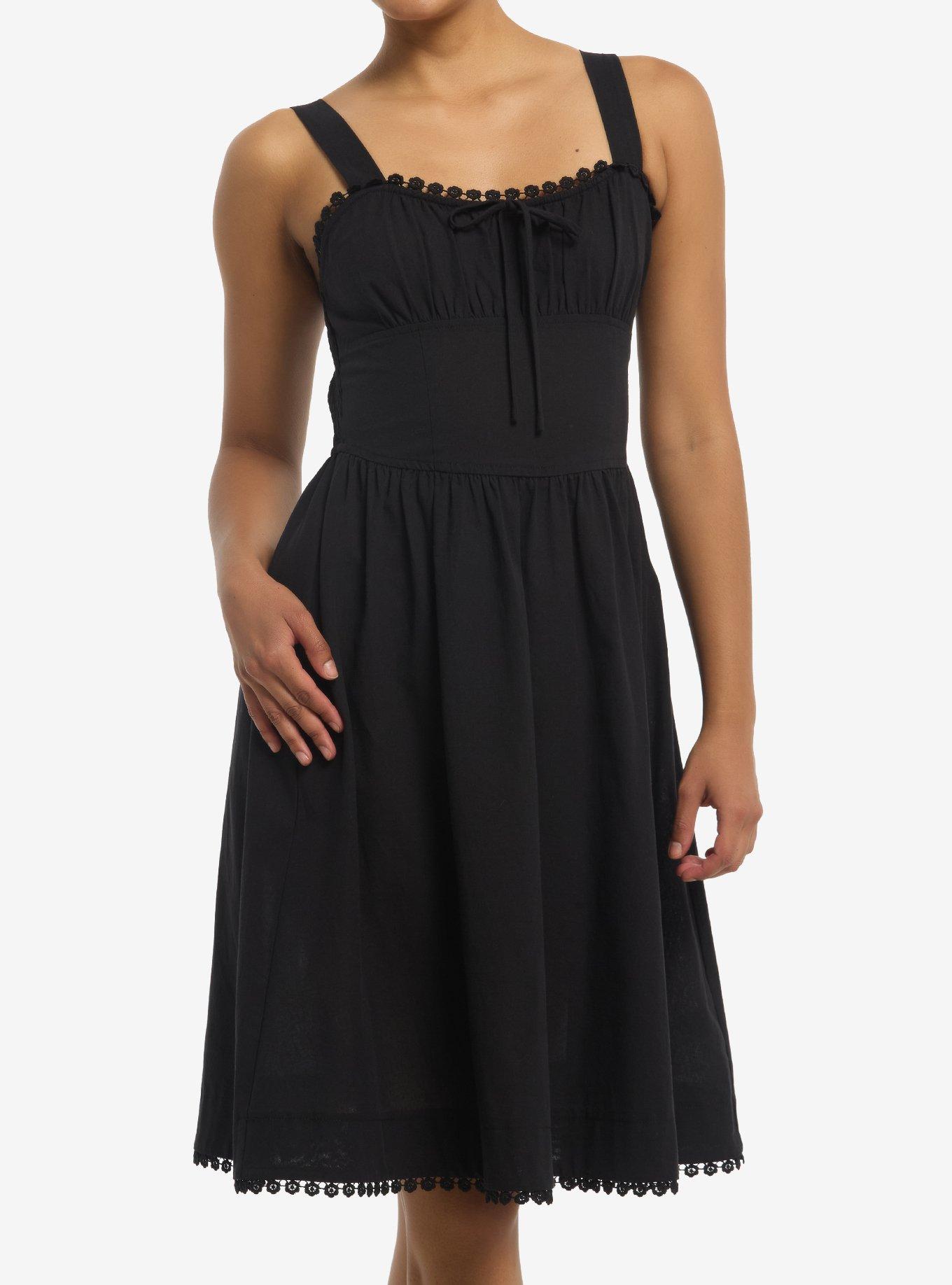 Black Ruched Tank Dress | Hot Topic