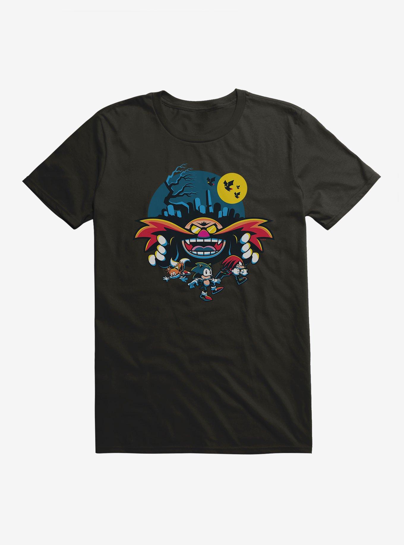 Sonic The Hedgehog Eggman Spooky Scary Halloween T-Shirt, , hi-res