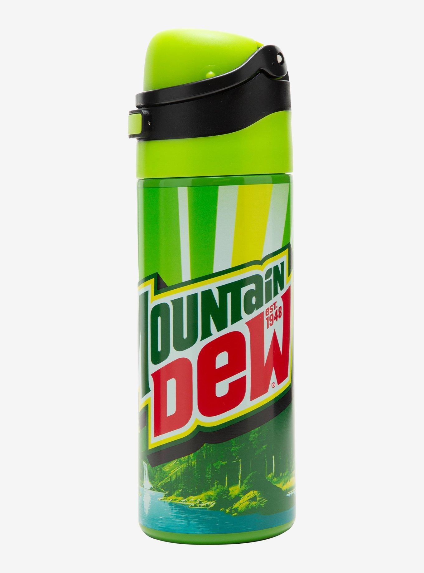 Mountain Dew Stainless Steel Flip-Top Water Bottle, , hi-res