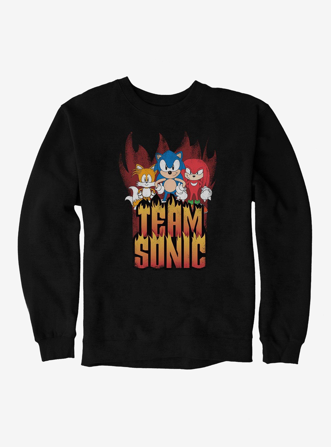 Sonic The Hedgehog Hedgy Metal Team Sonic Sweatshirt, BLACK, hi-res