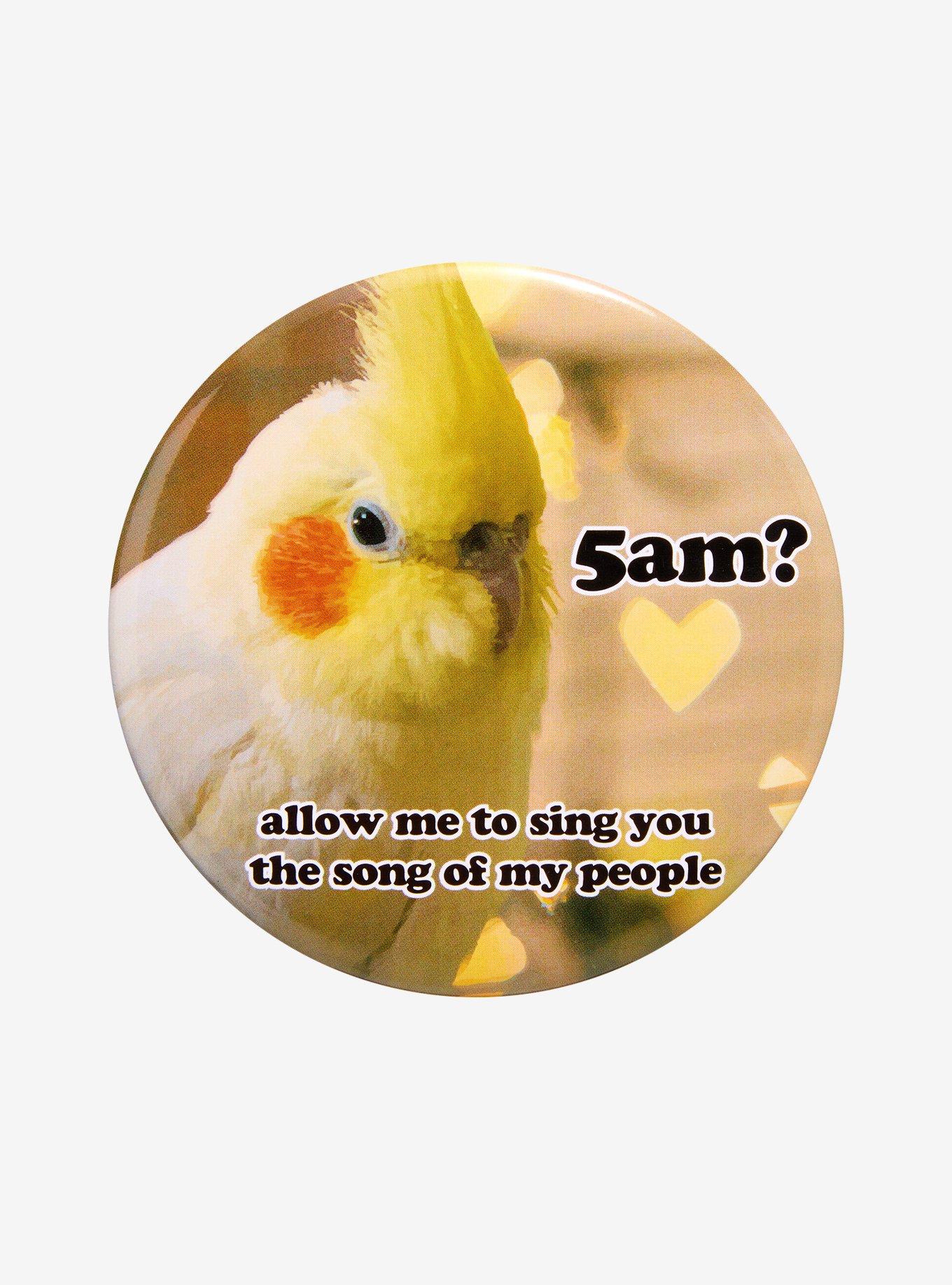 Bird Song 3 Inch Button, , hi-res