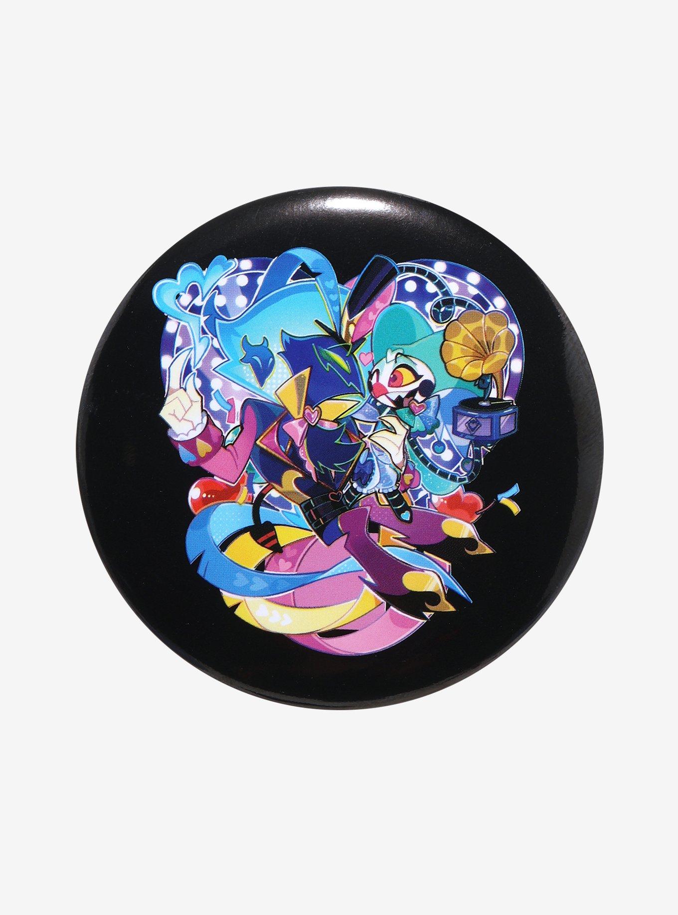 Helluva Boss Fizzarolli & Asmodeus Button Hot Topic Exclusive