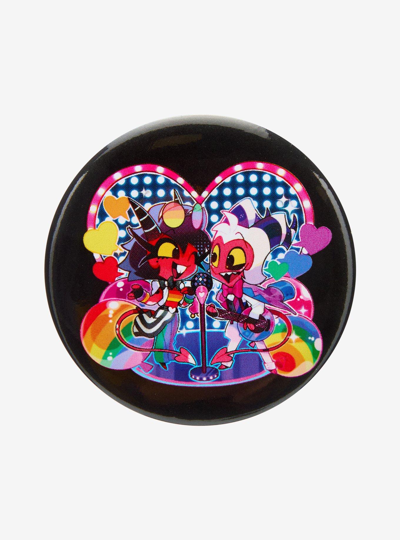 Helluva Boss Millie & Moxxie Pride Stage 3 Inch Button, , hi-res
