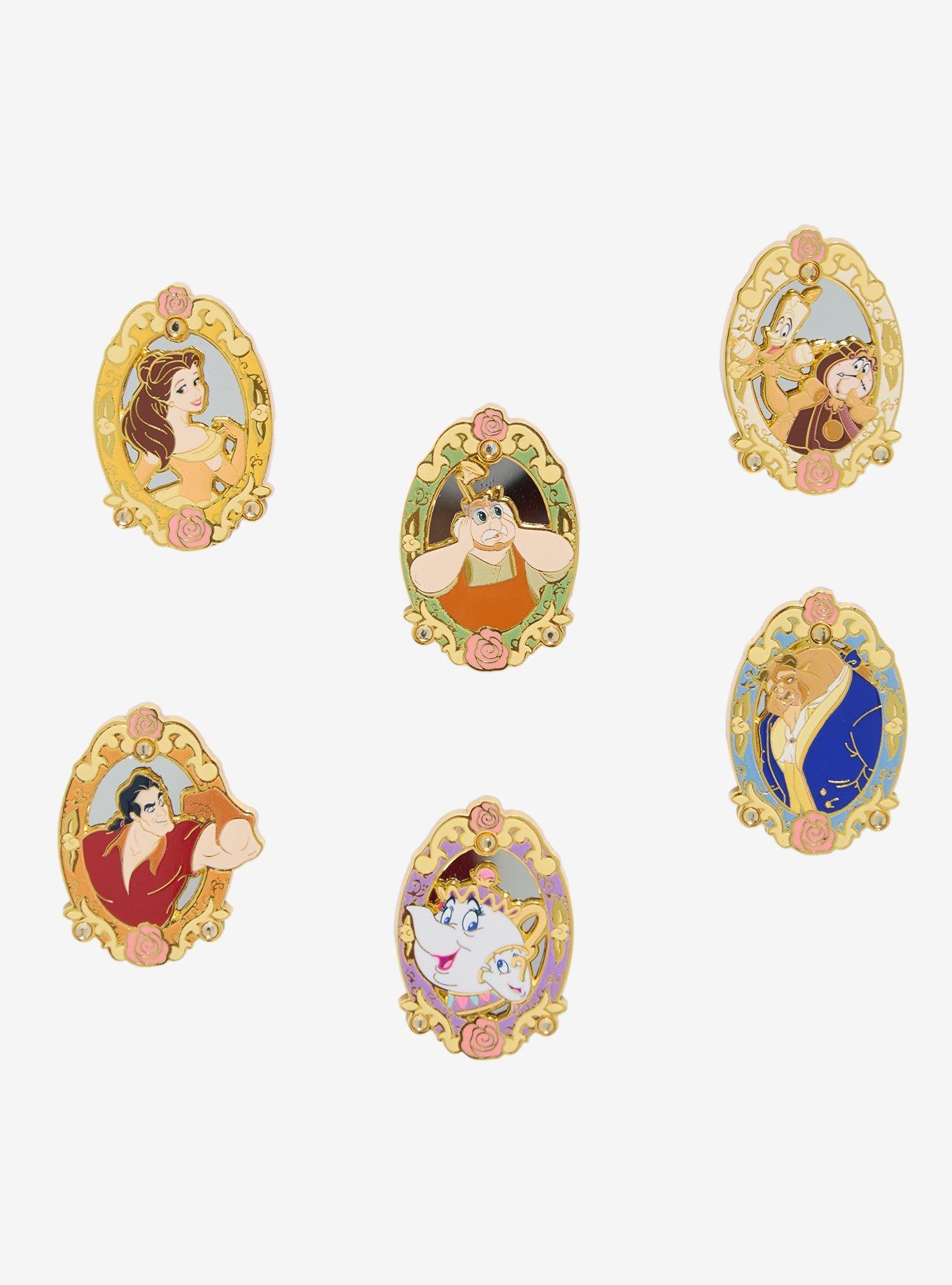 Disney The Beauty and The Beast Mirror Character Portraits Blind Box Enamel Pin - BoxLunch Exclusive, , hi-res