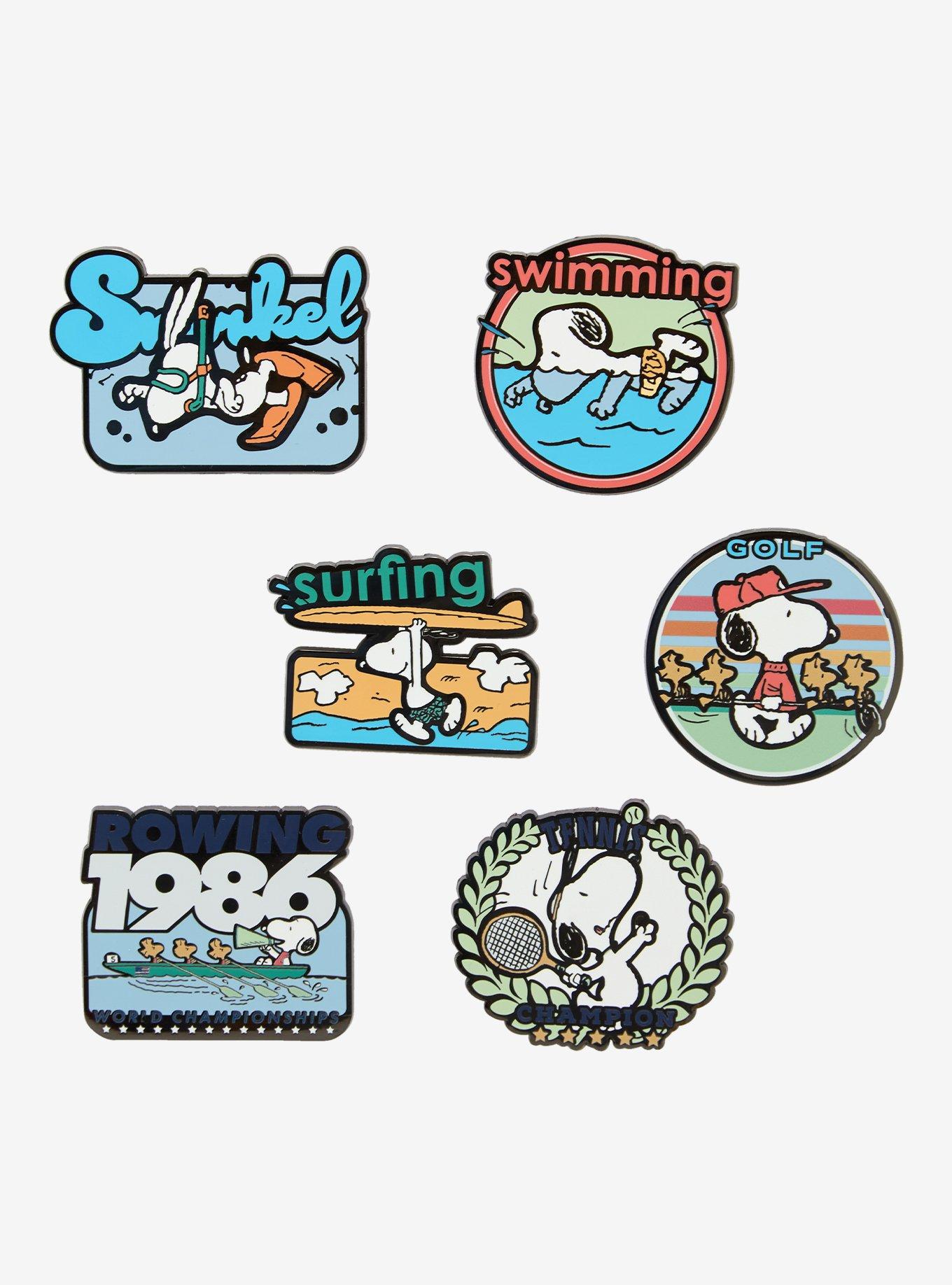Peanuts Snoopy Summer Sports Blind Box Enamel Pin - BoxLunch Exclusive, , hi-res