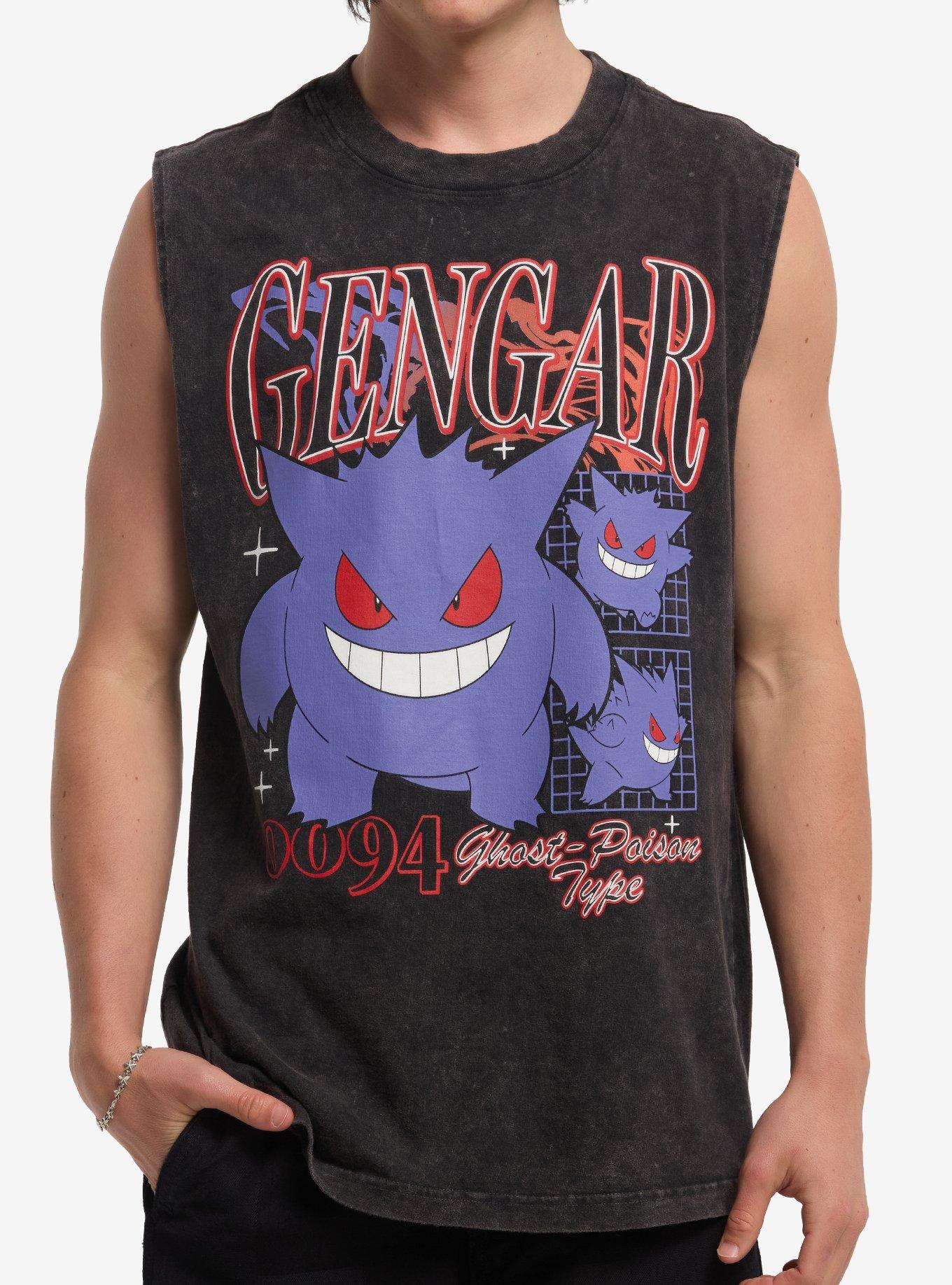 Pokémon Gengar Mineral Wash Muscle Tank Top