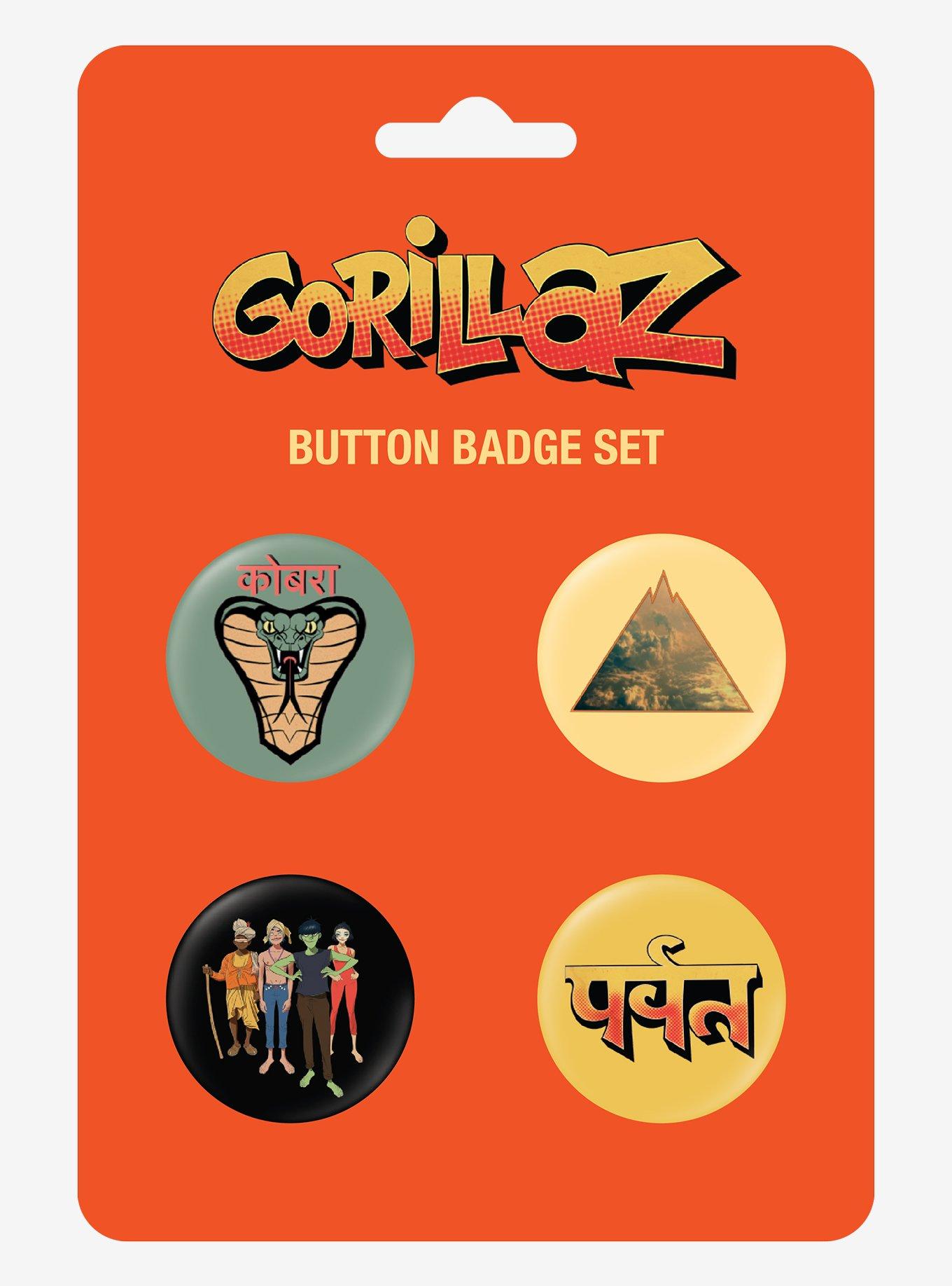 Gorillaz The Mountain Button Set, , hi-res
