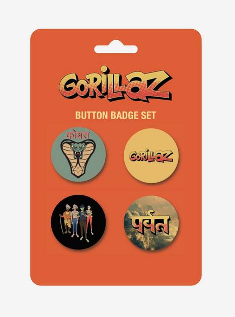 Gorillaz The Mountain Button Set | Hot Topic