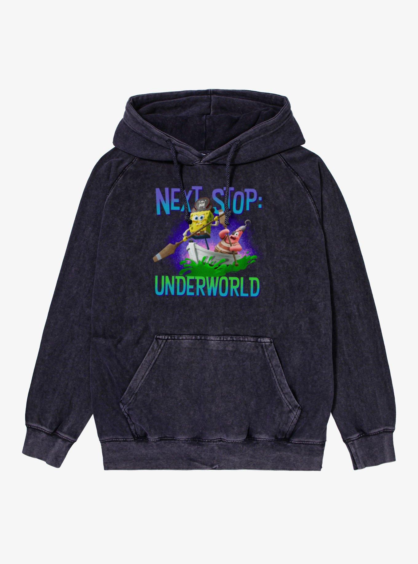 The SpongeBob Movie: Search for SquarePants Next Stop Underworld Mineral Washed Hoodie