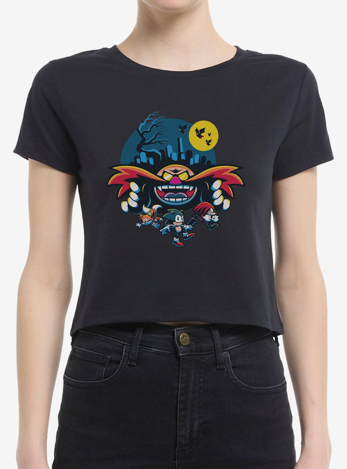 Sonic The Hedgehog Eggman Spooky Scary Halloween Girls Baby T-Shirt, , hi-res