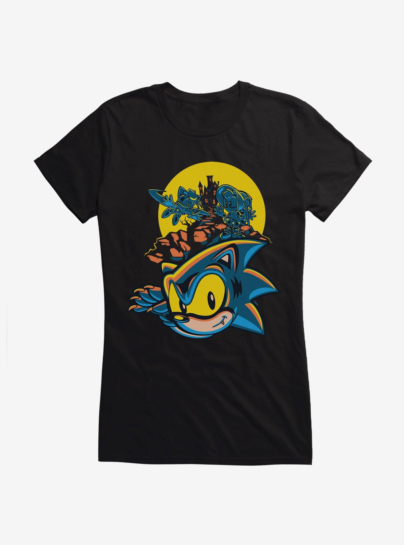 Sonic The Hedgehog Spooky Scary Halloween Girls T-Shirt, , hi-res