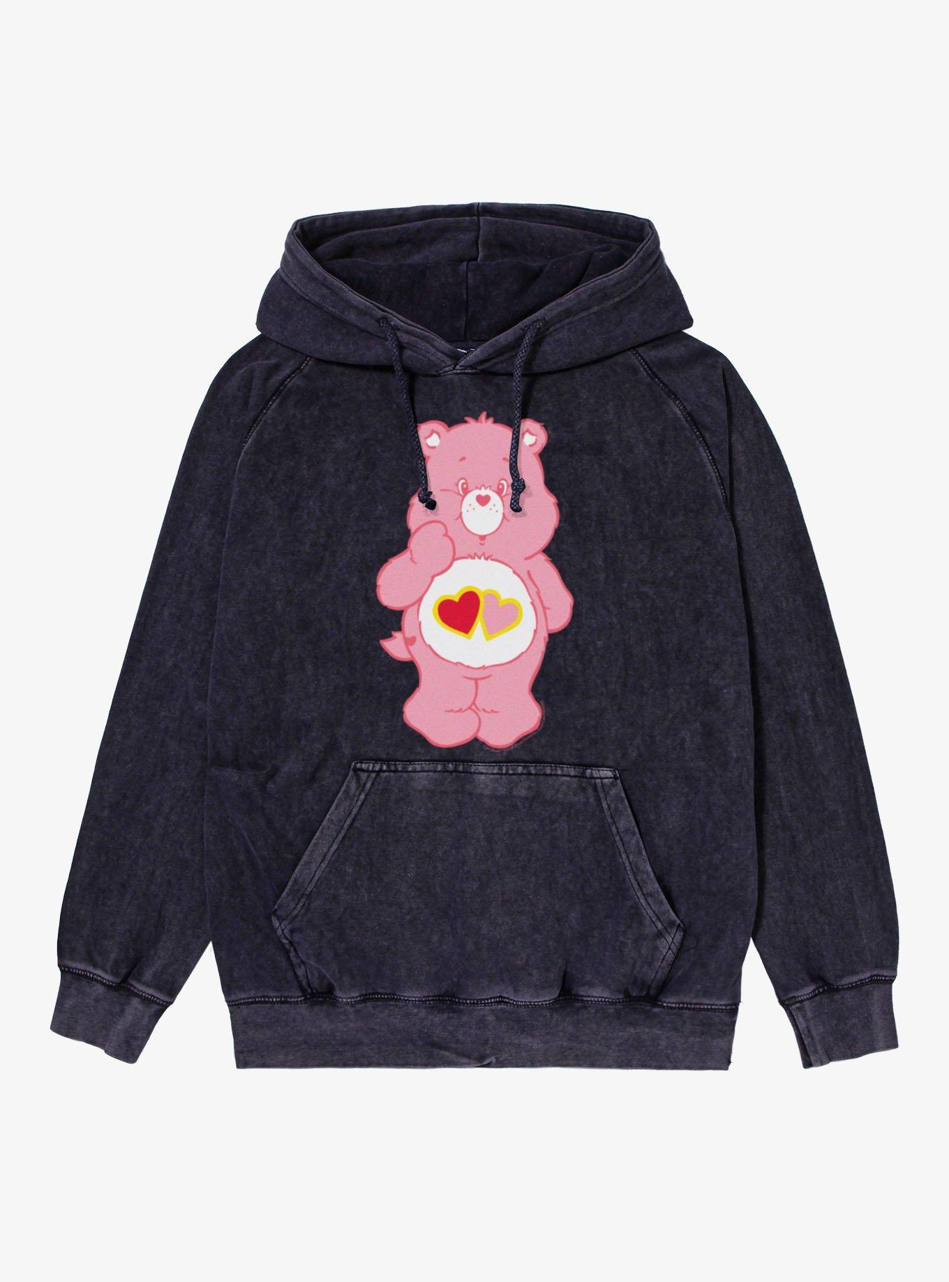 Care Bears Love-A-Lot Bear Pose Mineral Wash Hoodie, , hi-res
