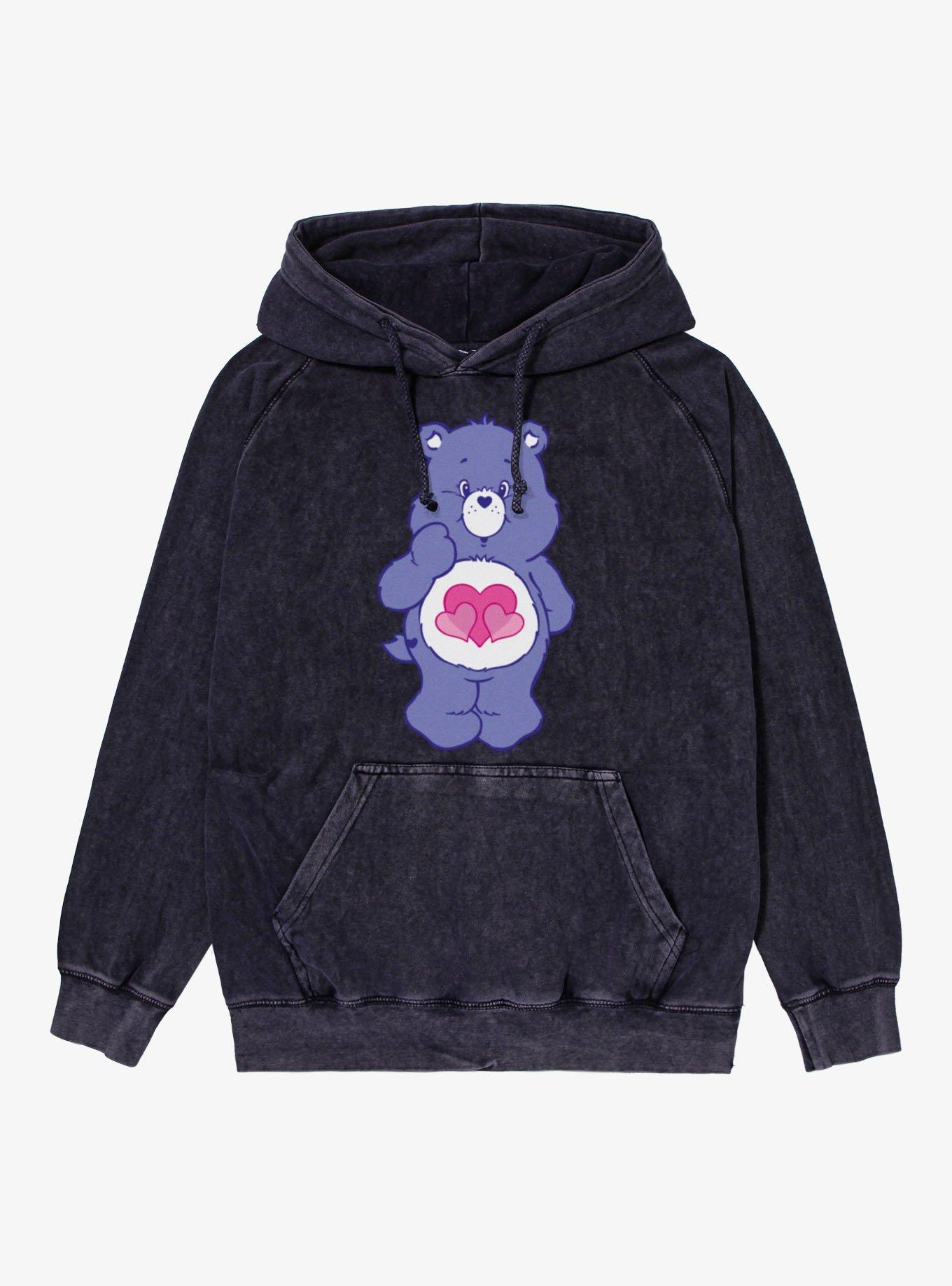 Care Bears Harmony Bear Pose Mineral Wash Hoodie, , hi-res