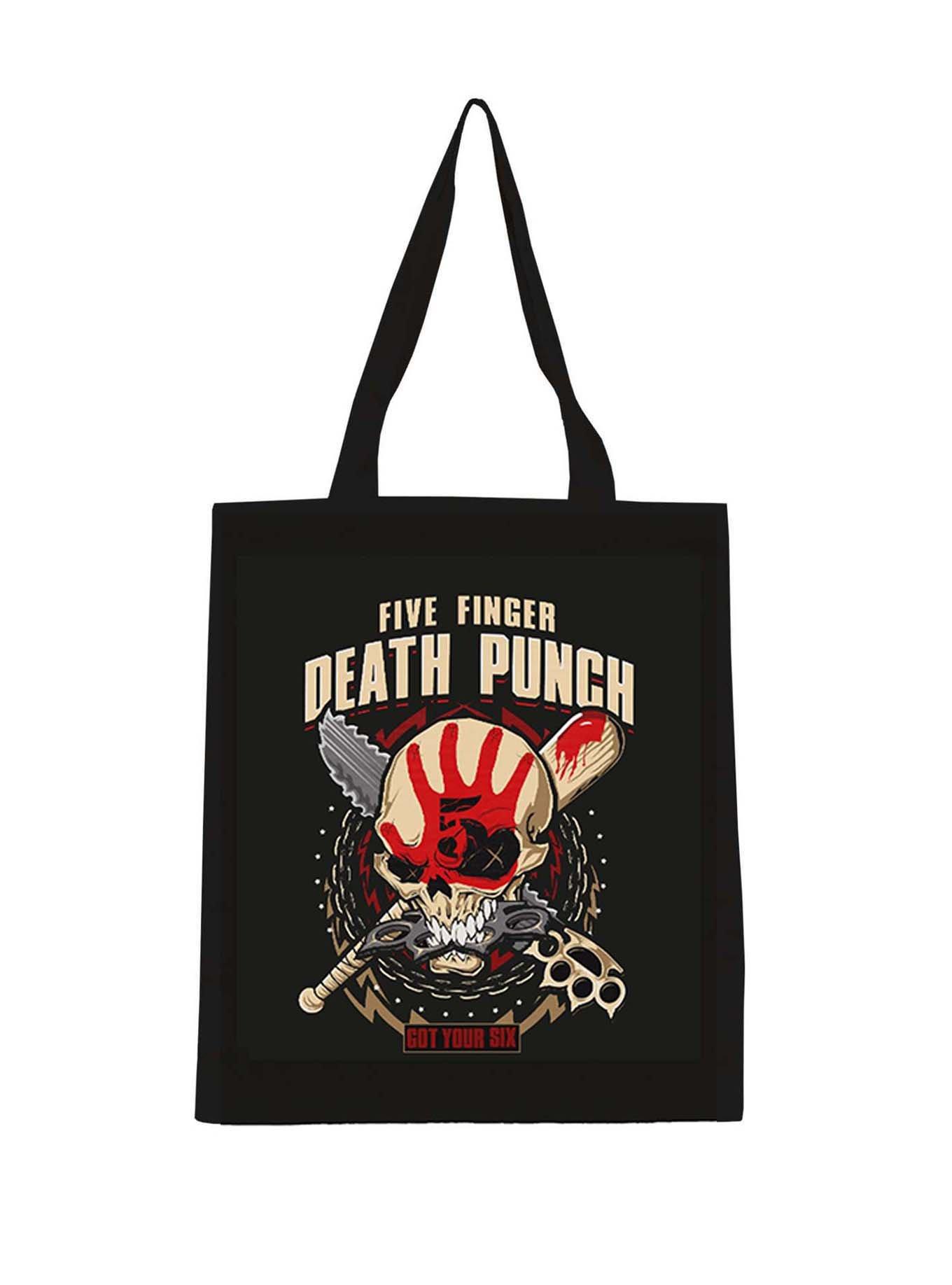 Rocksax Five Finger Death Punch Got Your Six Tote Bag, , hi-res