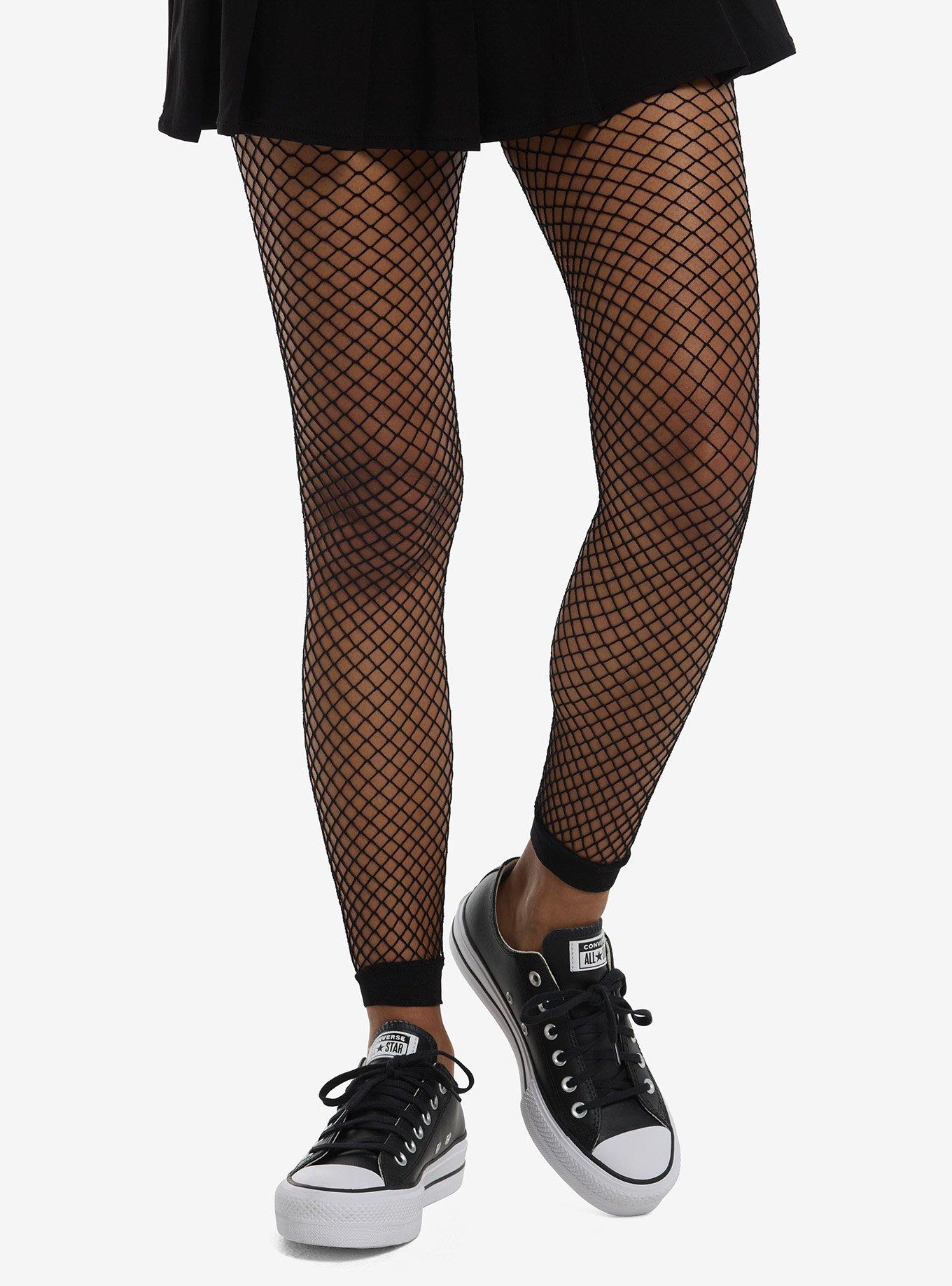 Industrial Net Footless Fishnet Tights, , hi-res