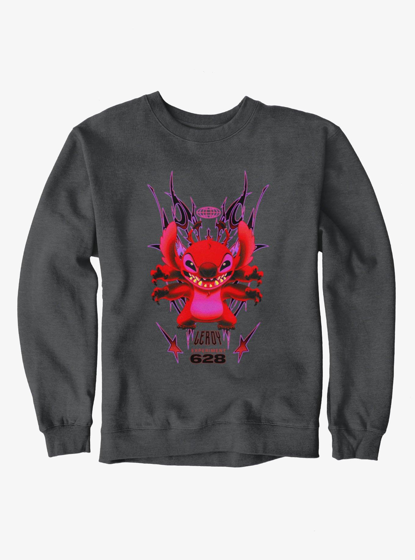 Disney Lilo & Stitch Leroy 628 Y2K Flames Sweatshirt, , hi-res
