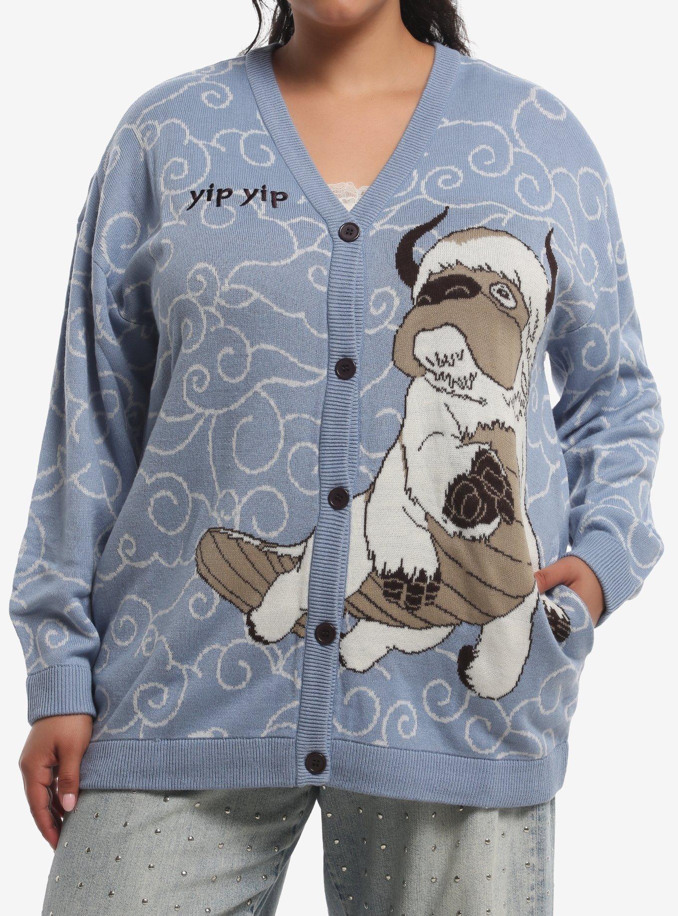 Avatar: The Last Airbender Appa Clouds Girls Cardigan Plus Size