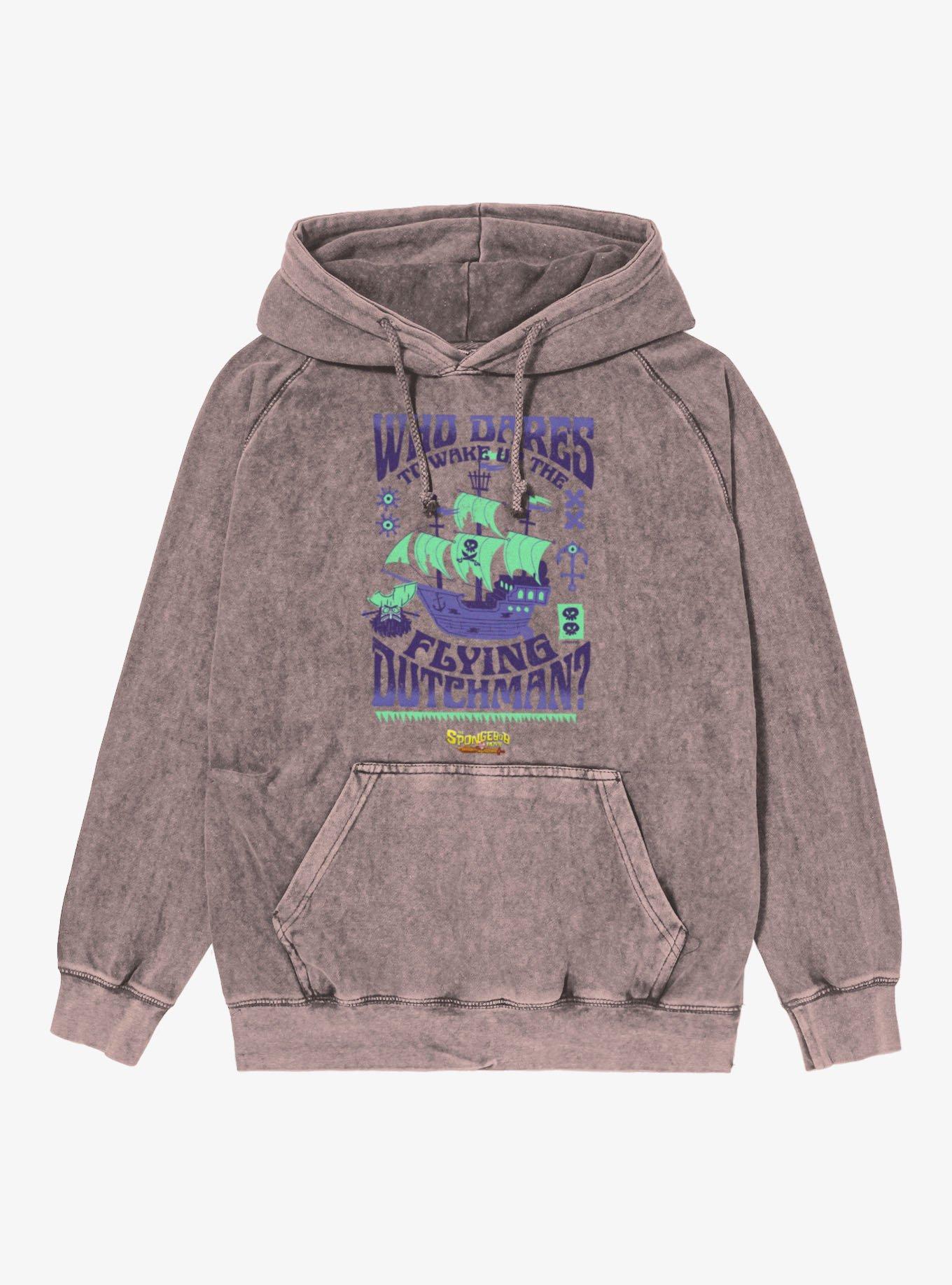 The SpongeBob Movie: Search for SquarePants Wake Up The Flying Dutchman Mineral Washed Hoodie, , hi-res