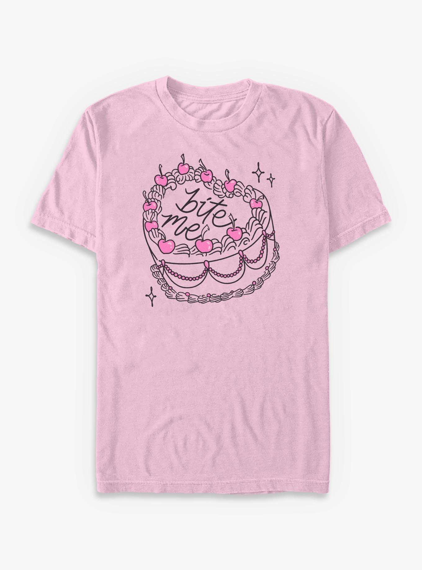 Bite Me Heart Cake Garment Dye T-Shirt, , hi-res