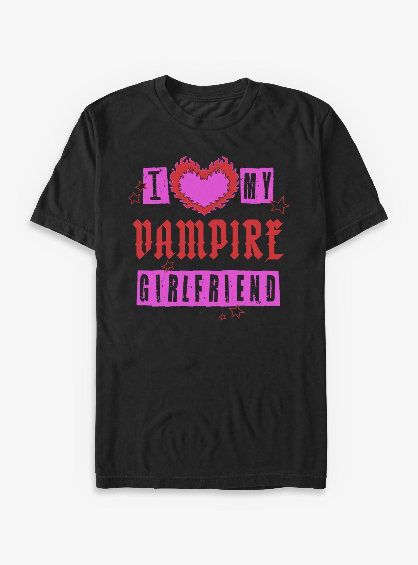 I Love My Vampire Girlfriend T-Shirt, BLACK, hi-res