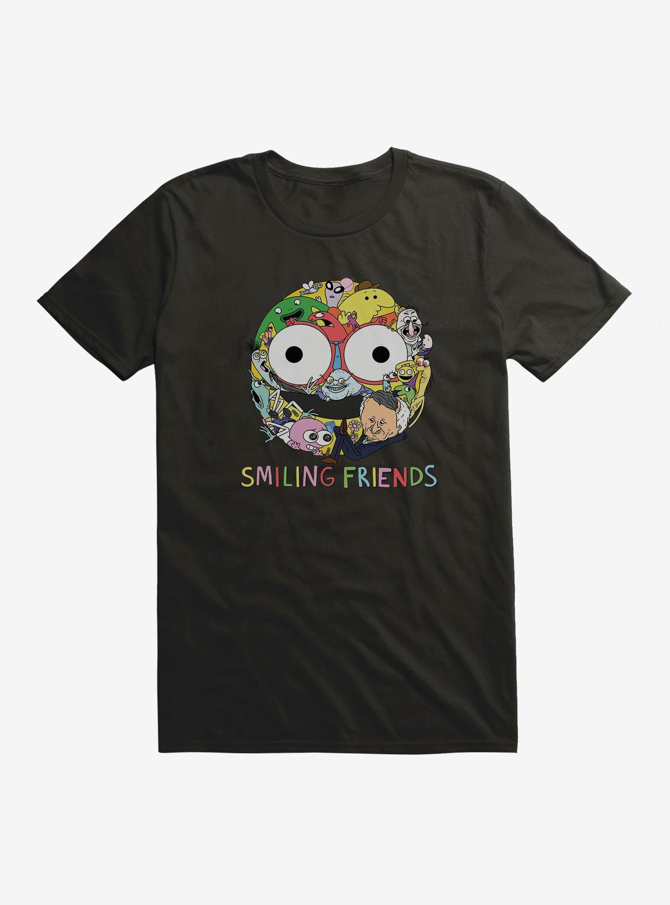 Smiling Friends Smiley Collage Extra Soft T-Shirt, , hi-res