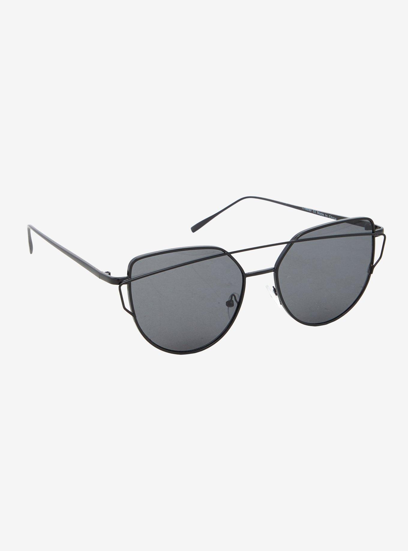Chester Black Cat Eye Sunglasses, , hi-res