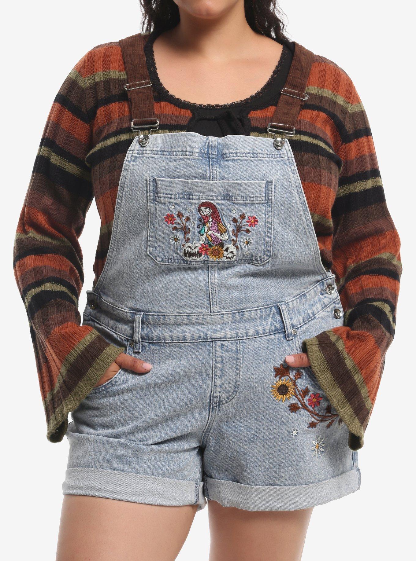 Her Universe The Nightmare Before Christmas Sally Floral Shortalls