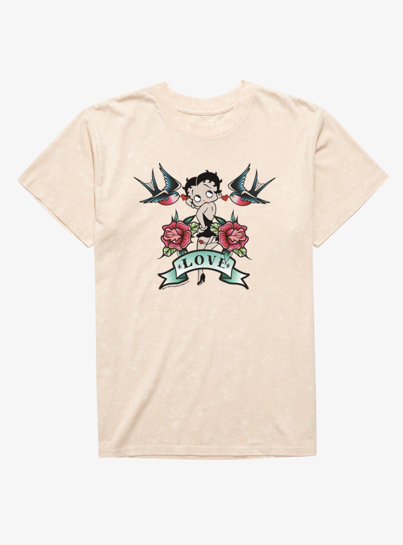 Betty Boop Valentine's Love Tattoo T-Shirt, , hi-res