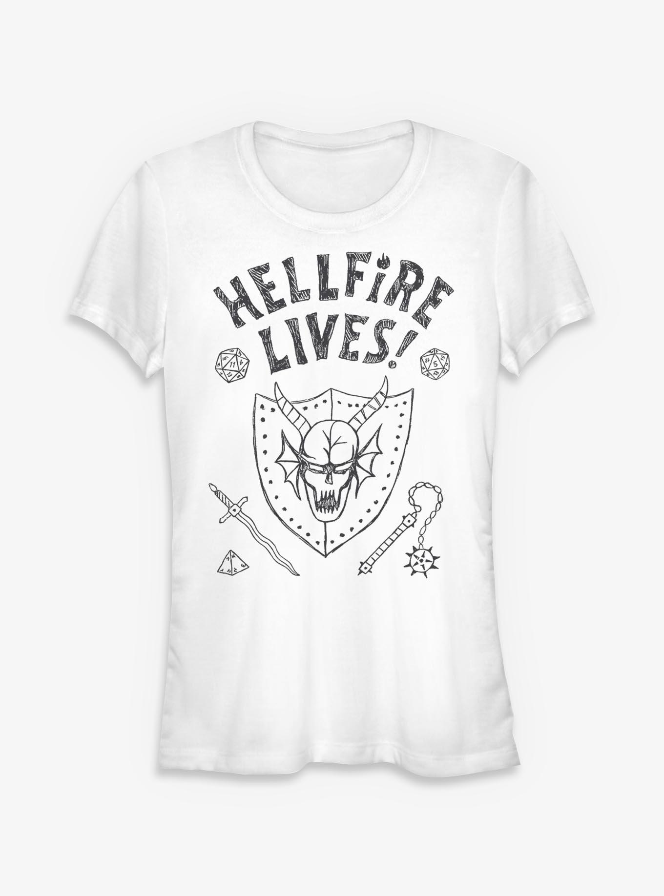 Stranger Things Hellfire Lives Marker Girls T-Shirt