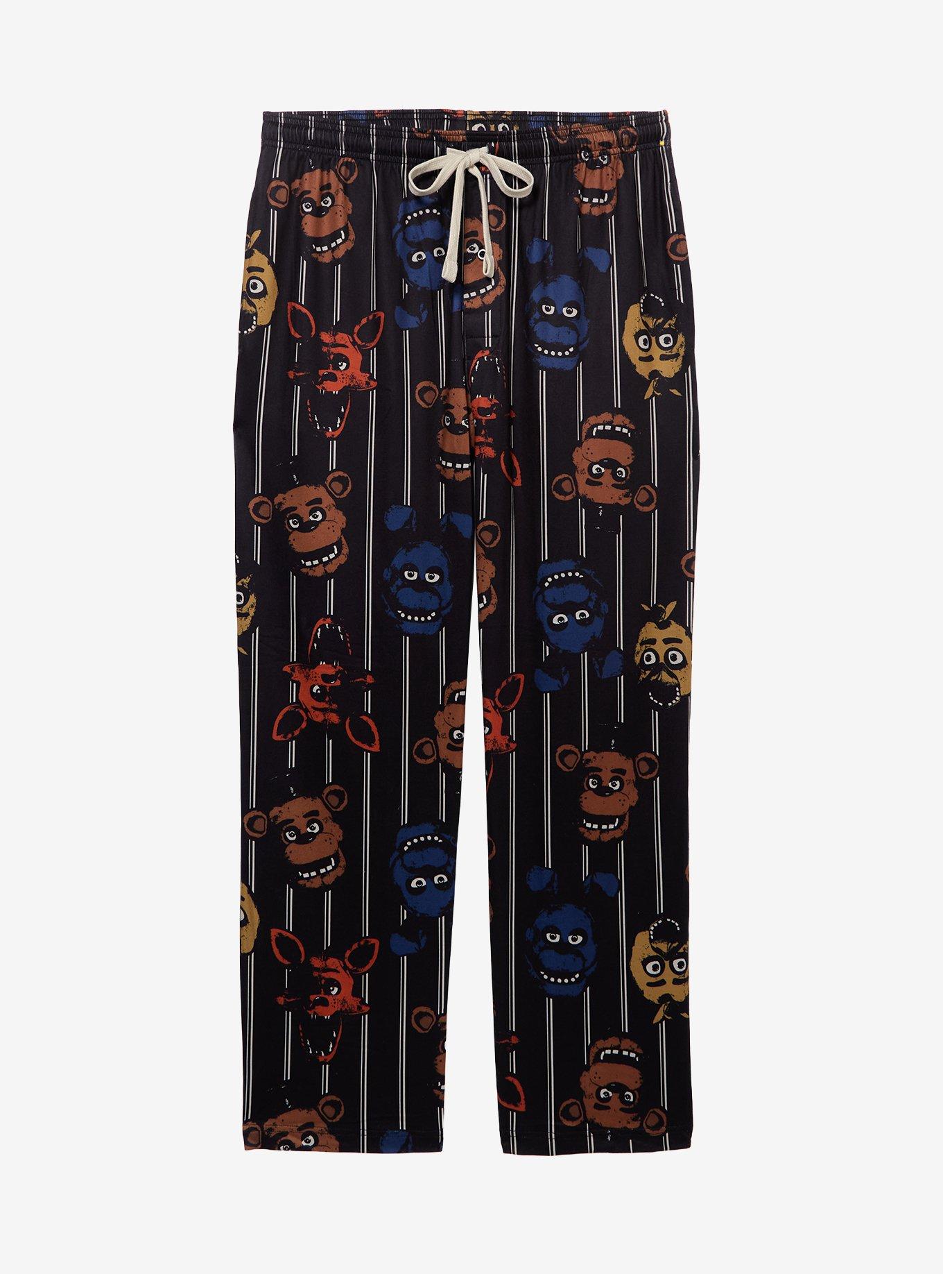 Five Nights at Freddy's Characters Allover Print Striped Sleep Pants - BoxLunch Exclusive, , hi-res