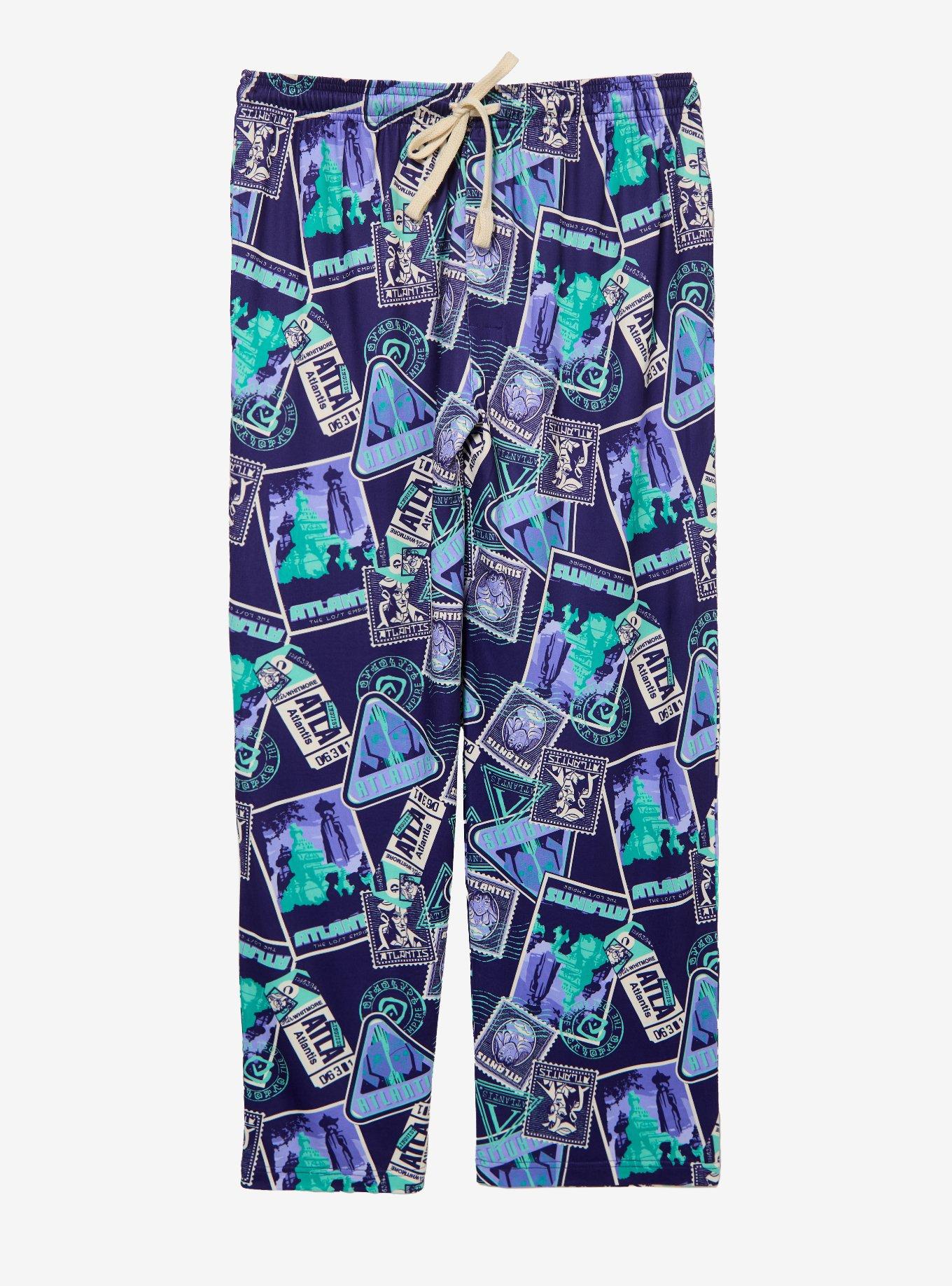 Disney Atlantis: The Lost Empire Stamps Allover Print Sleep Pants - BoxLunch Exclusive, , hi-res
