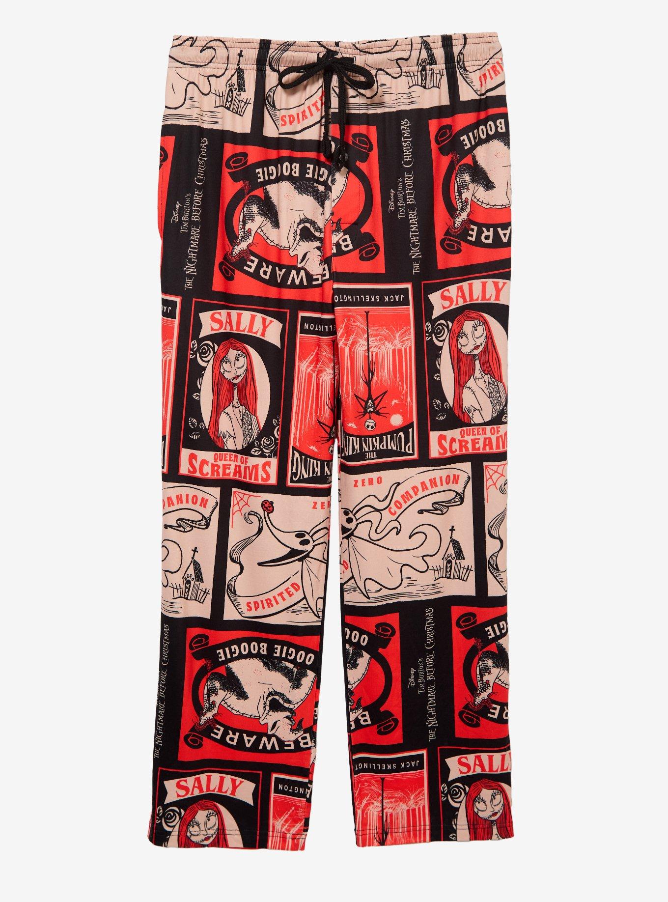 Disney The Nightmare Before Christmas Character Postcards Allover Print Sleep Pants - BoxLunch Exclusive, , hi-res