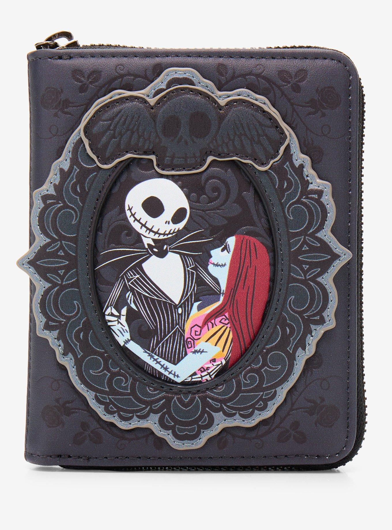 Loungefly Disney The Nightmare Before Christmas Jack and Sally Lovers Portrait Accordion Wallet - BoxLunch Exclusive, , hi-res