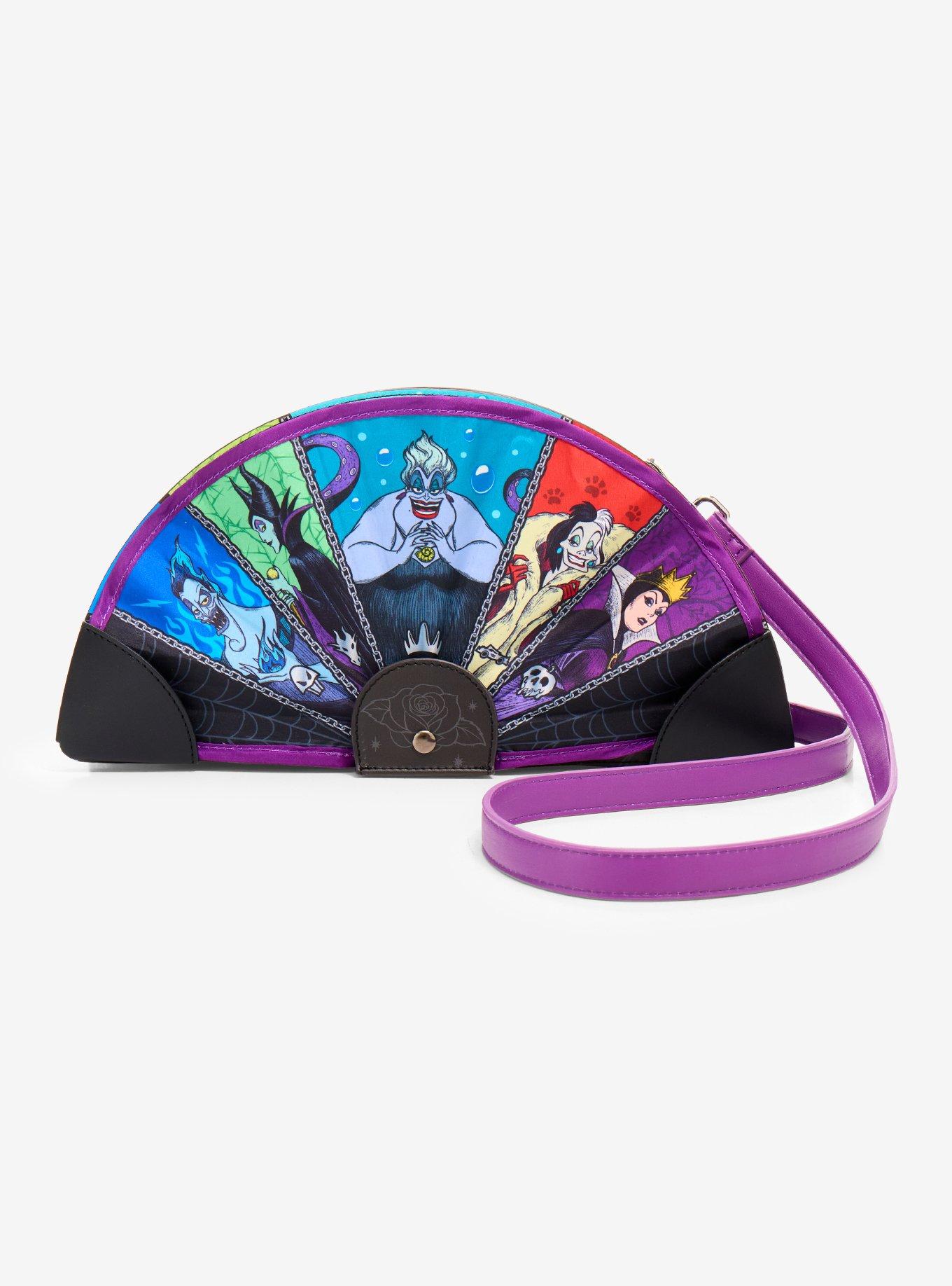 Loungefly Disney Villains Fan Figural Crossbody Bag - BoxLunch Exclusive, , hi-res