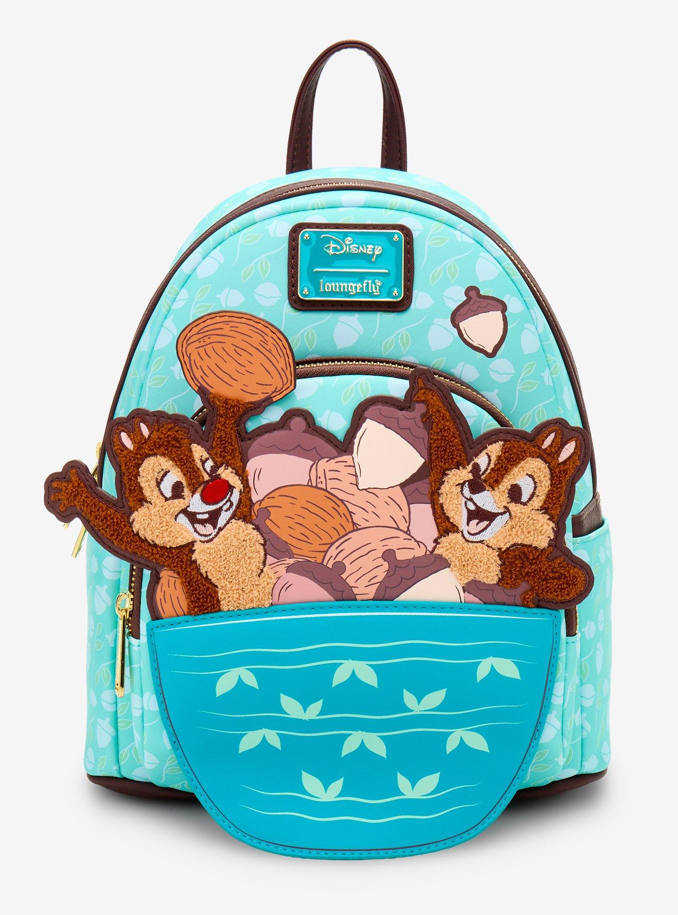 Loungefly Disney Chip & Dale Acorn Pile Chenille Mini Backpack - BoxLunch Exclusive, , hi-res