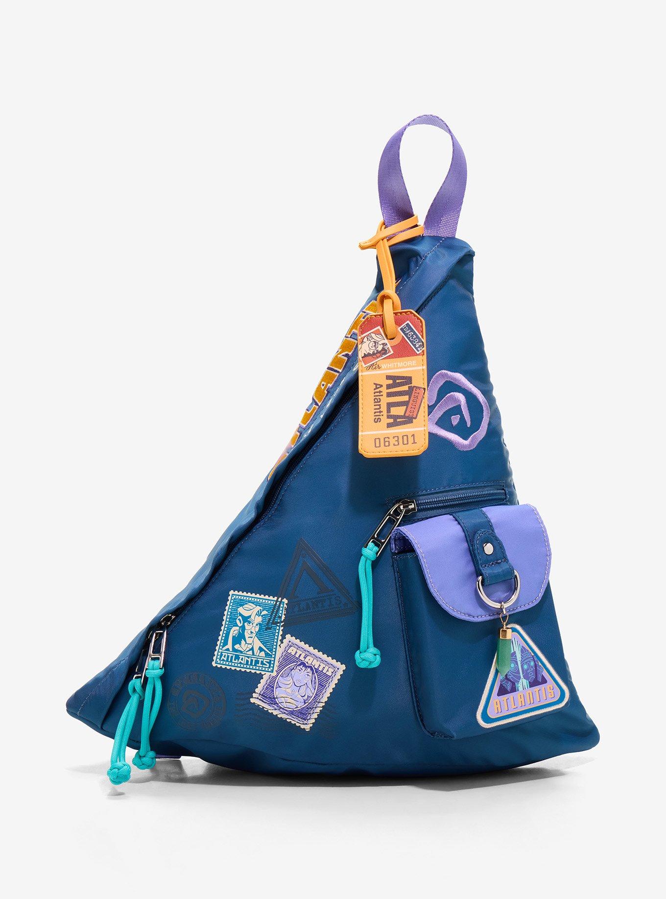 Disney Atlantis: The Lost Empire Stamps Crossbody  Triangle Sling Bag - BoxLunch Exclusive, , hi-res