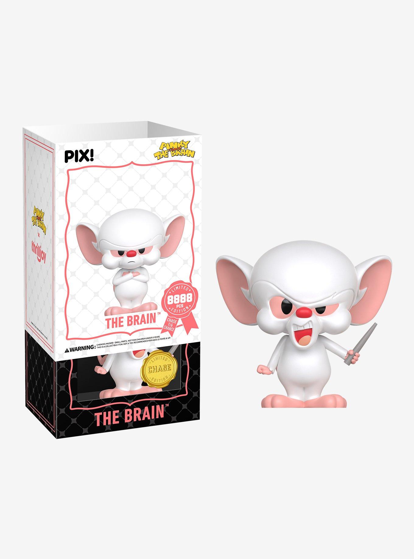Thrilljoy Pix! Animaniacs Pinky and The Brain The Brain Limited Edition Vinyl Figure, , hi-res