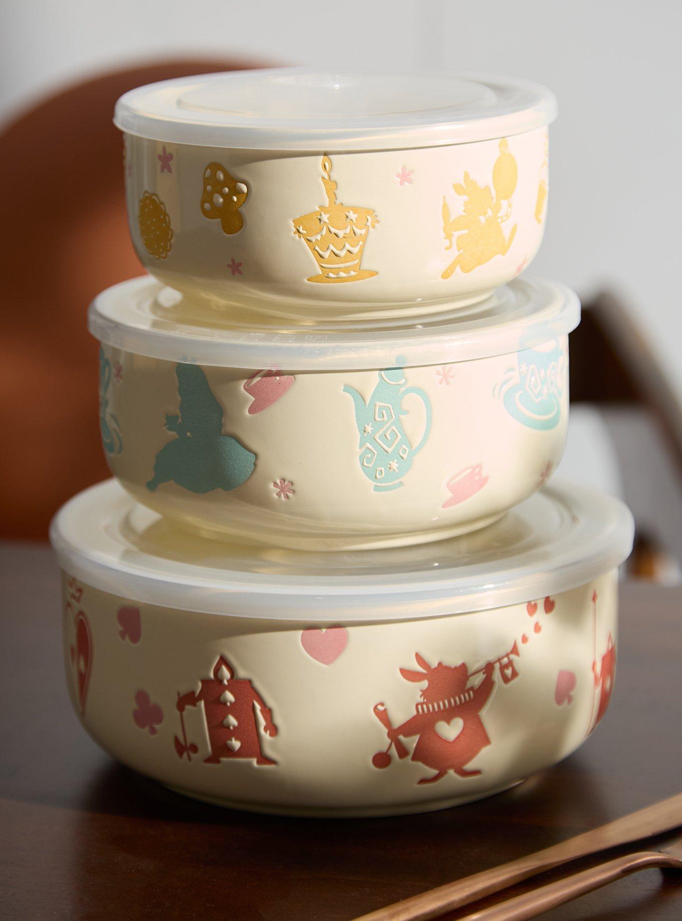 Disney Alice in Wonderland Colorful Silhouettes Bowl & Lid Set - BoxLunch Exclusive, , hi-res